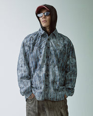 F2CE Spliced Abstract Plaid Shirt