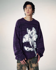 1997 POSTOFFICE Modern Knitted Lotus Sweatshirt