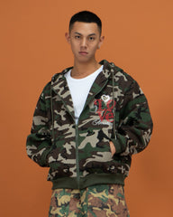 CLP Camo Studded Zip-Up Hoodie