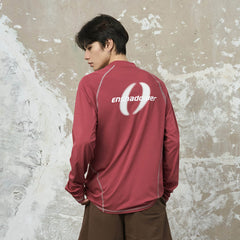 ENSHADOWER Asymmetrical Stitch Quick-Dry Long-Sleeve Tee