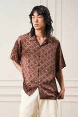EPIC POETRY Medieval Tile Cuban Half Shirt