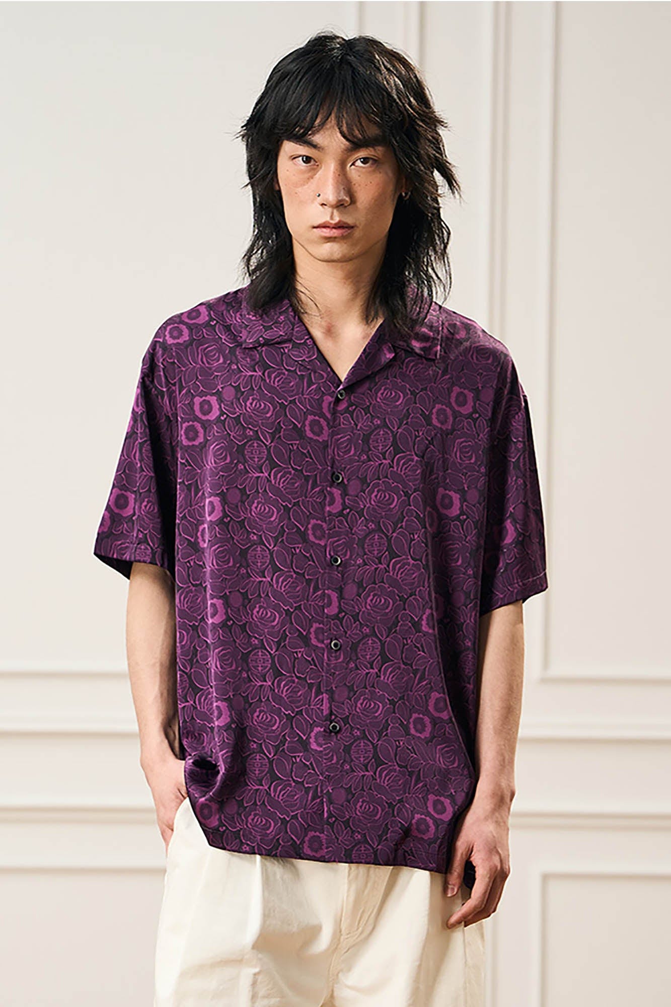 EPIC POETRY Oriental Bloom Cuban Shirt