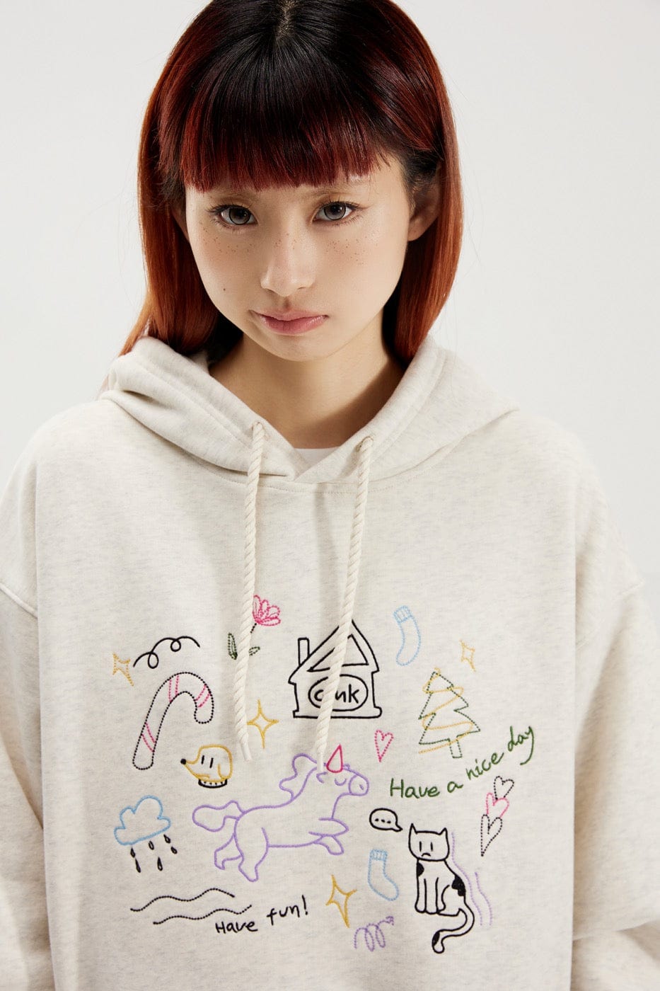 CONKLAB Doodle Knitted Pocket Hoodie