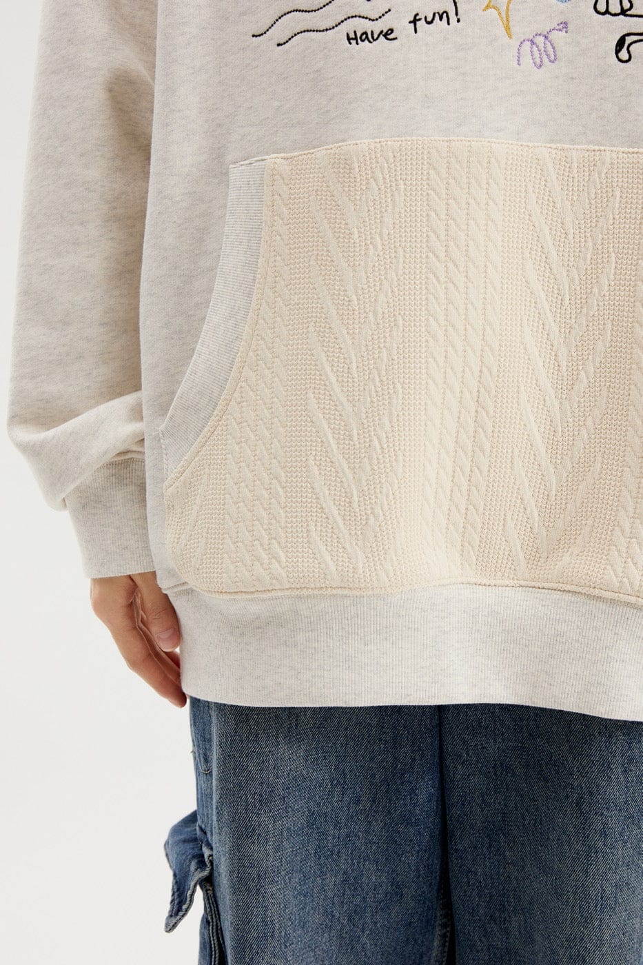 CONKLAB Doodle Knitted Pocket Hoodie