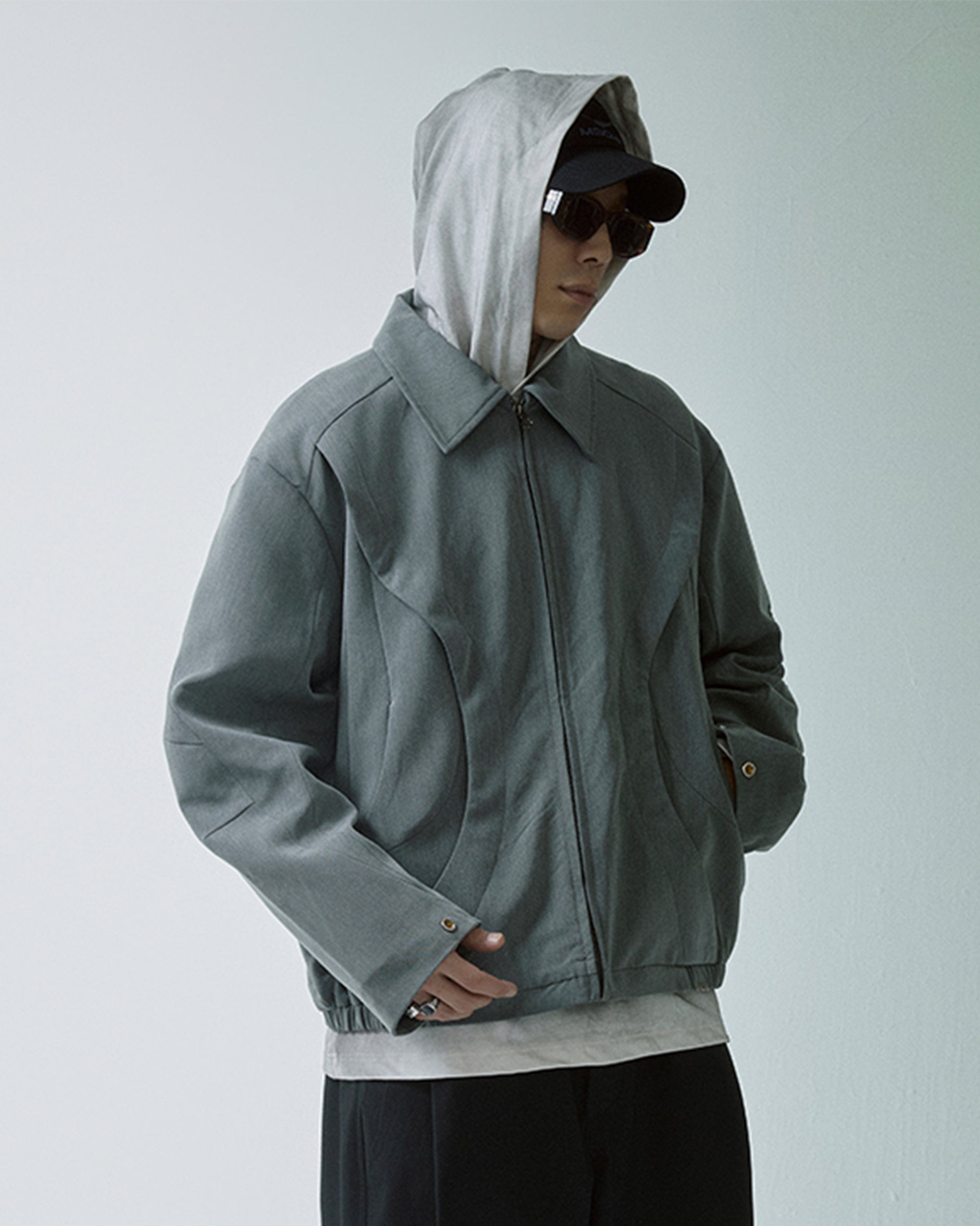 F2CE Deconstructed Layered Zip-Up Jacket