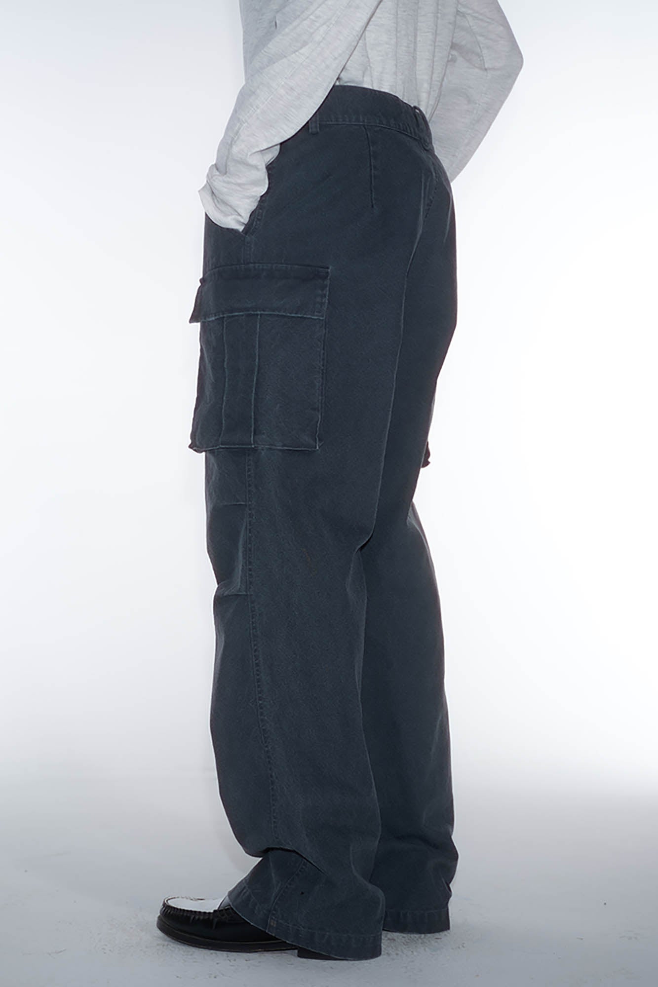 TRECLUB Utility Canvas Straight-Leg Pants