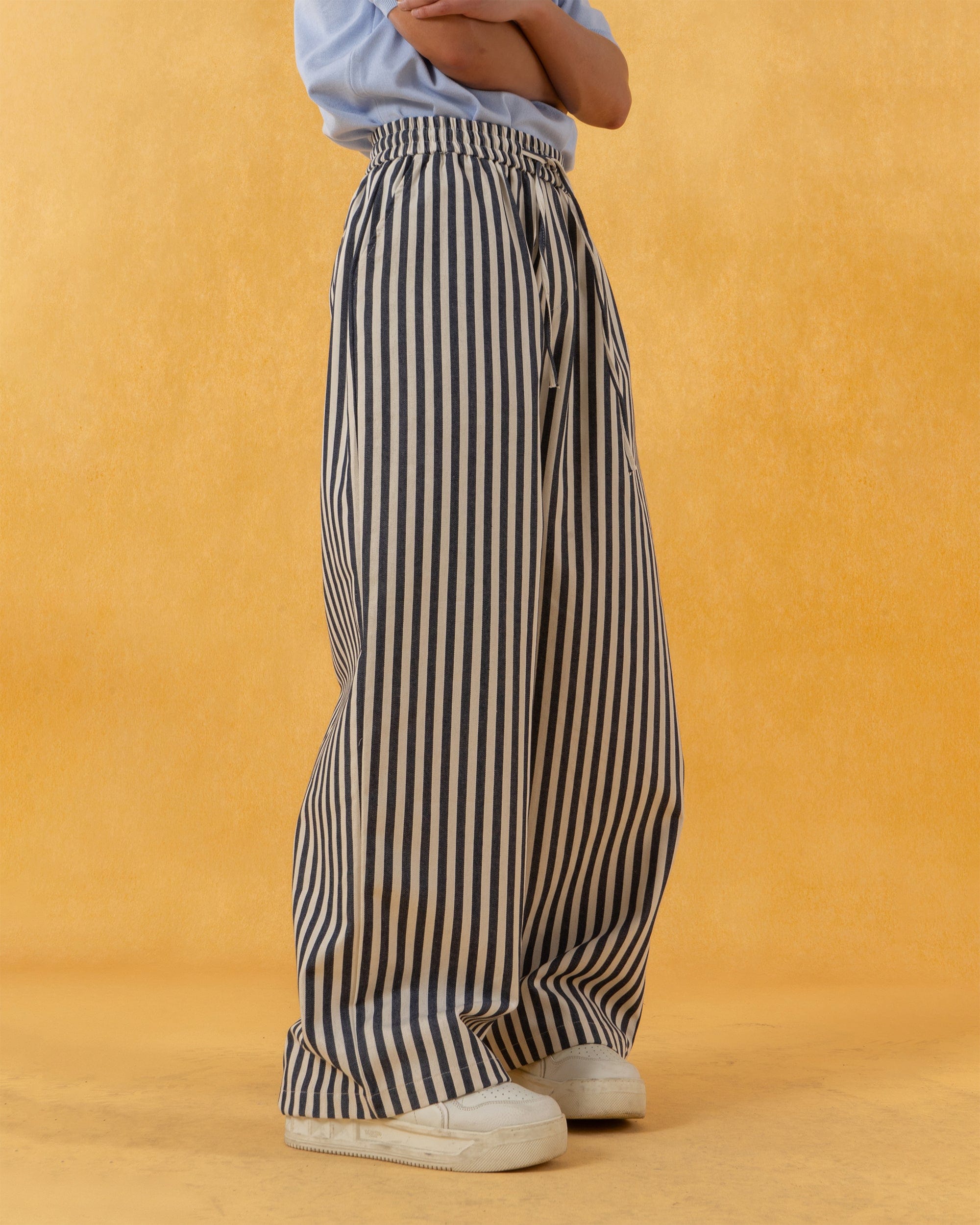 CLP Striped Wide-Leg Pants