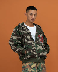 CLP Camo Studded Zip-Up Hoodie
