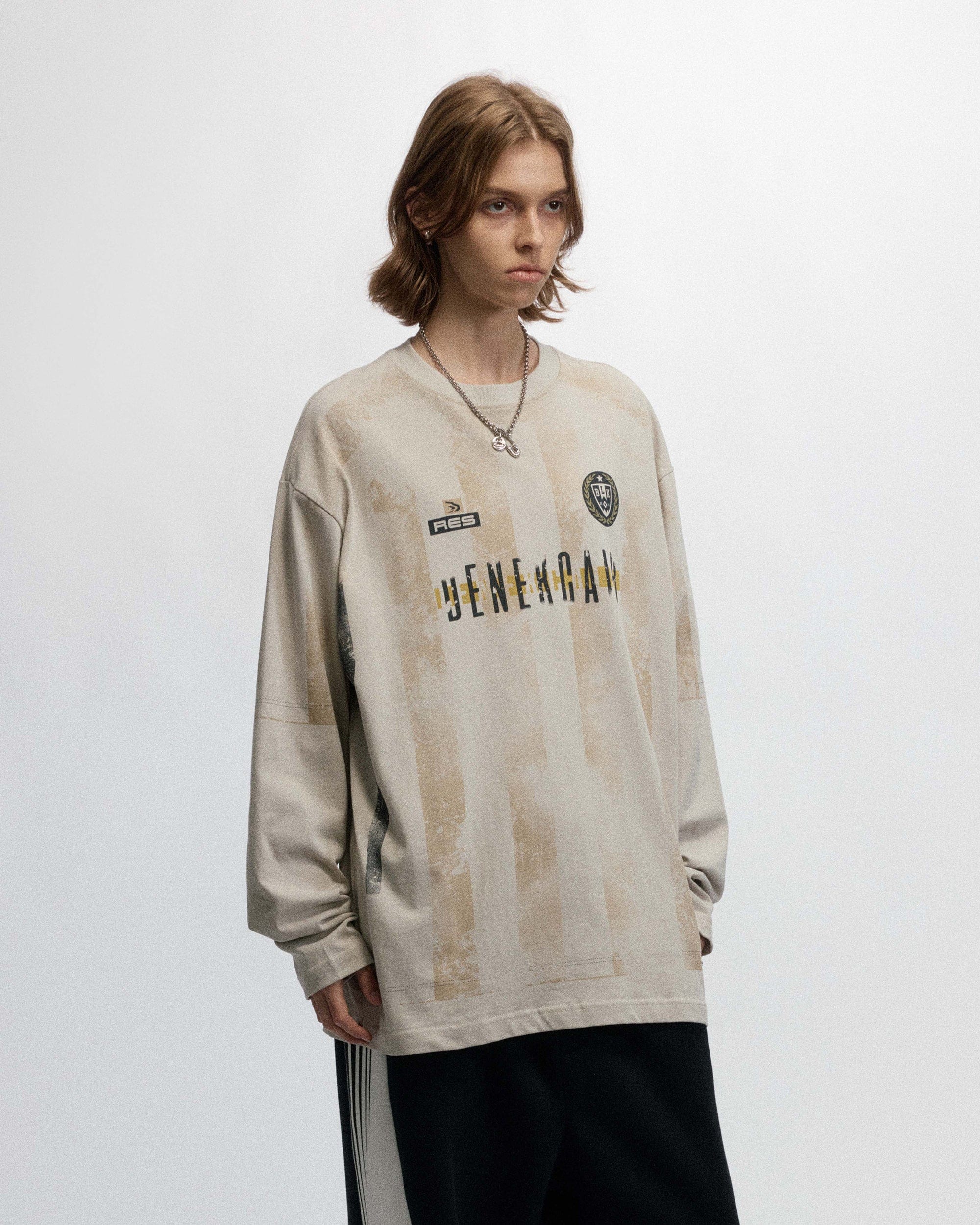 OVDY Retro Distressed Long-Sleeve Jersey