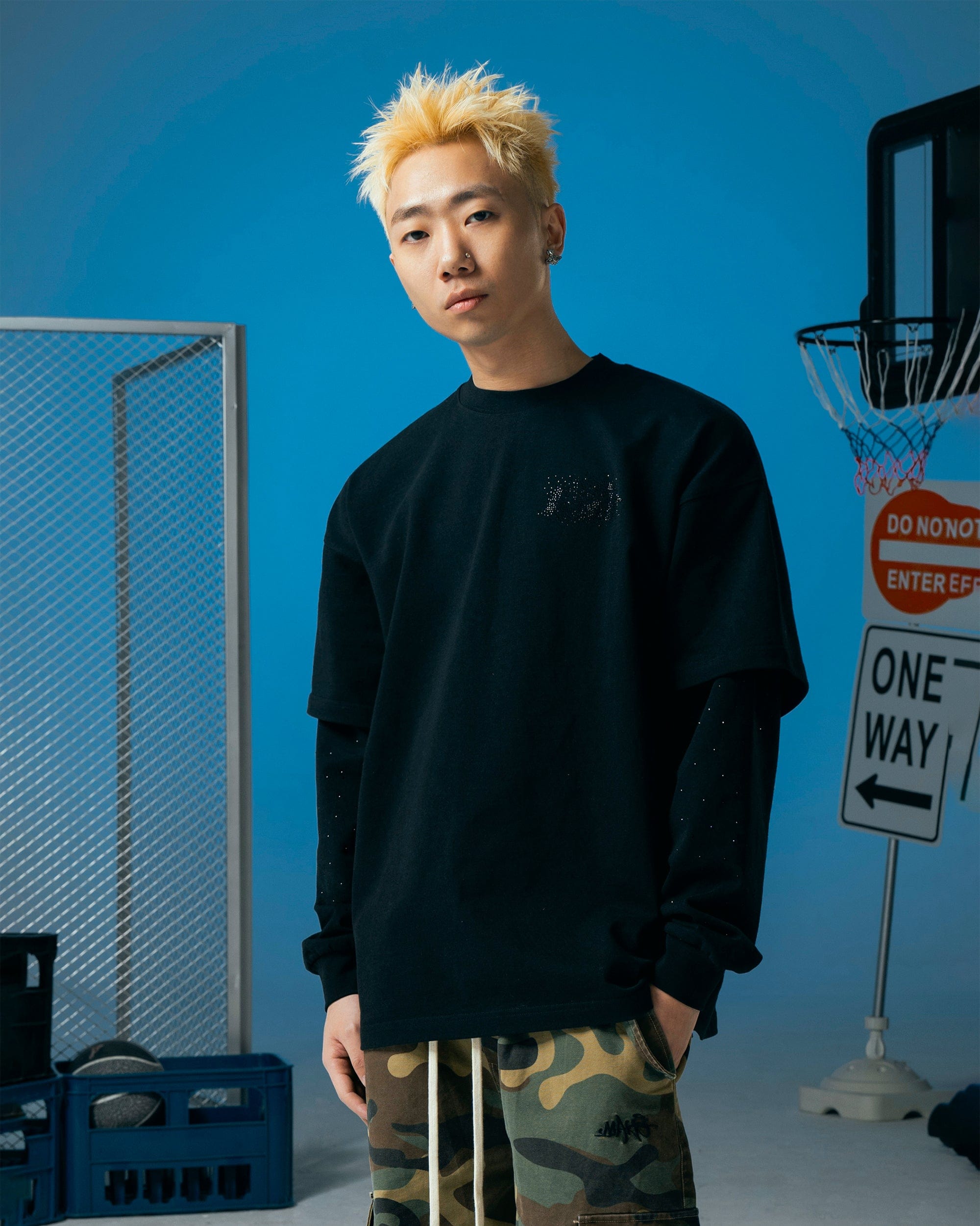 MAKEMORE Layered Long-Sleeve Tee