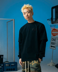 MAKEMORE Layered Long-Sleeve Tee