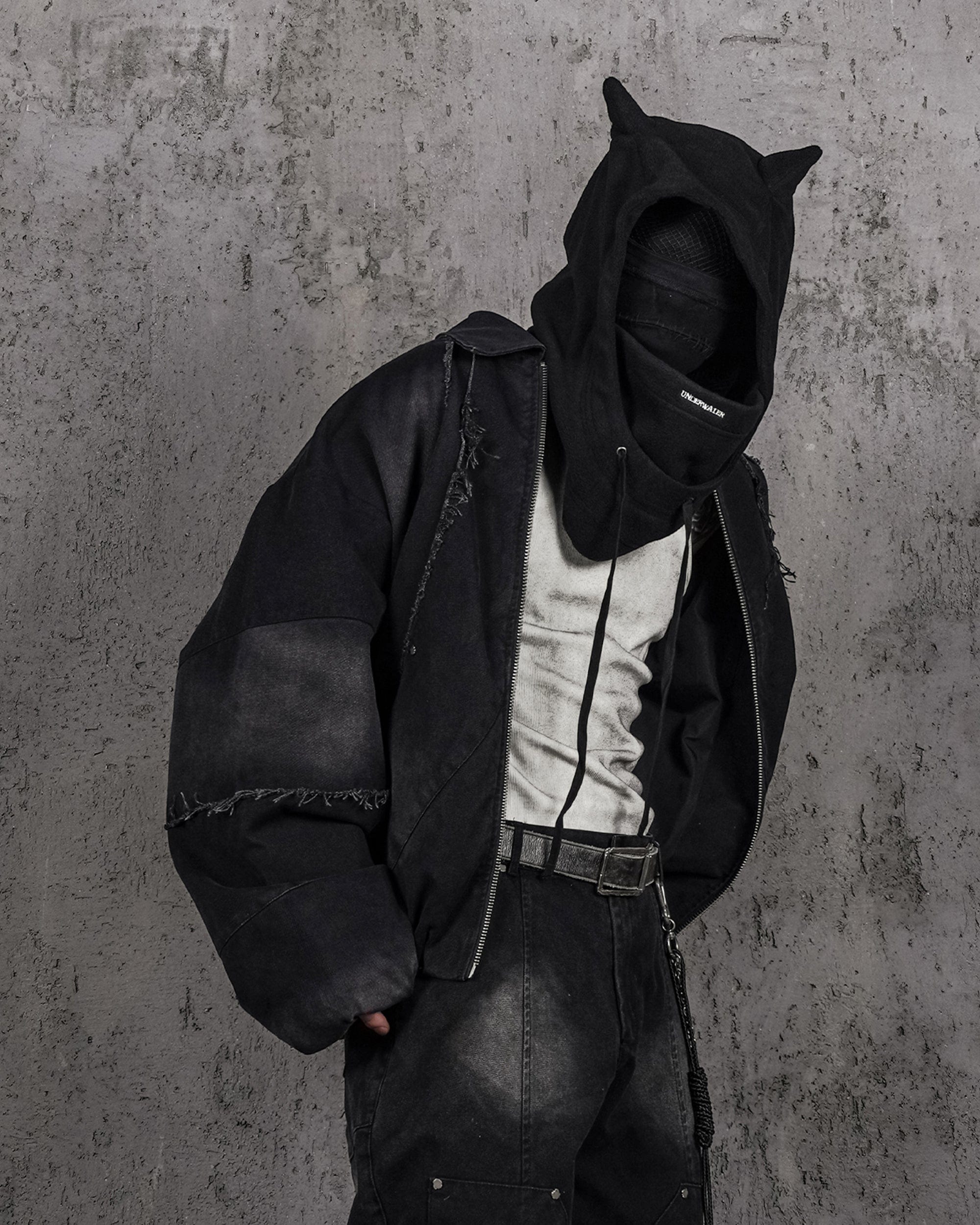 UNDERWATER Raw-Edge Spliced Rivet Jacket