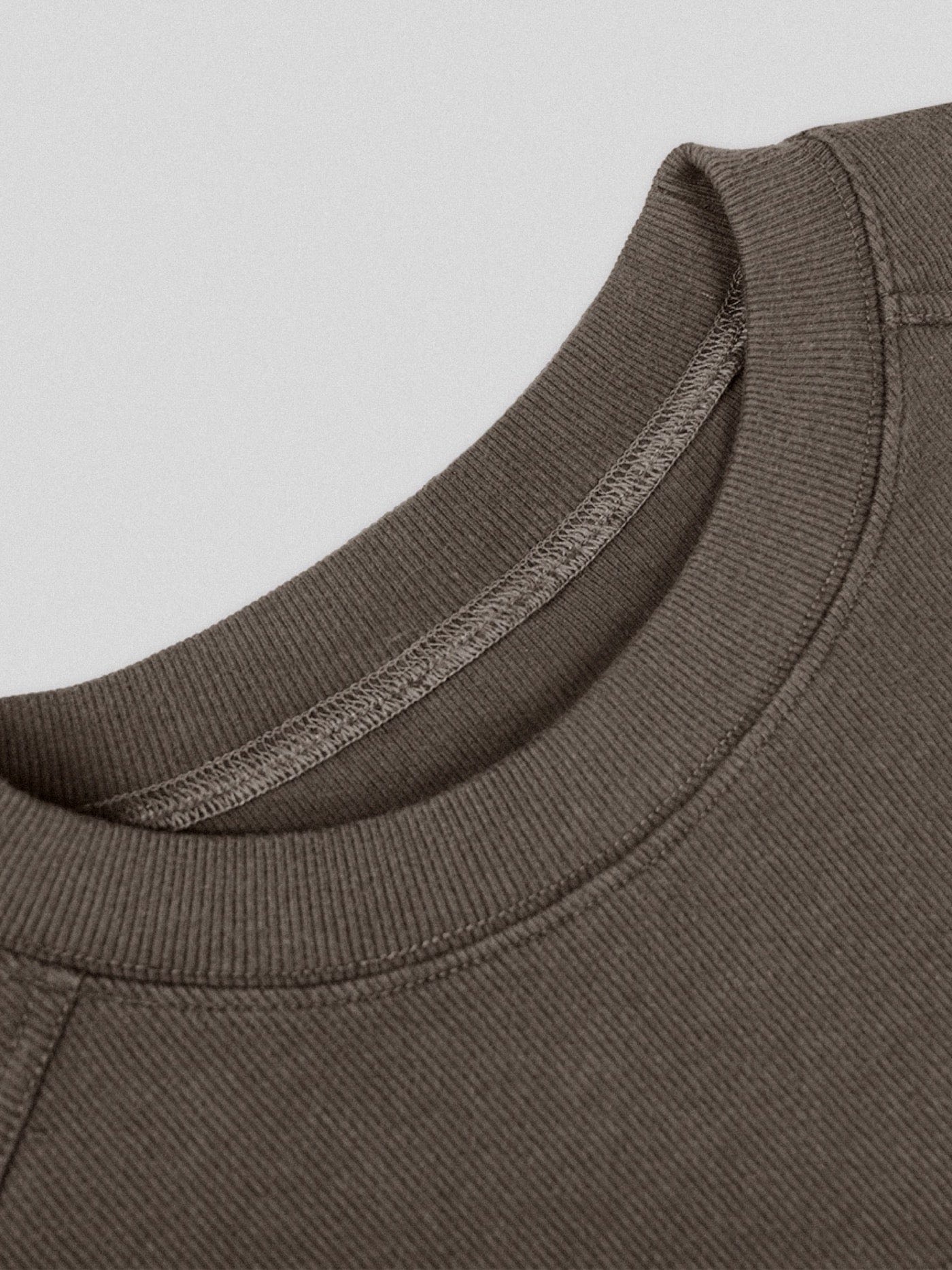 UNDERWATER Distressed Deconstructed Light Sweatshirt Brown