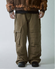 F2CE Asymmetrical Crinkled Cargo Pants