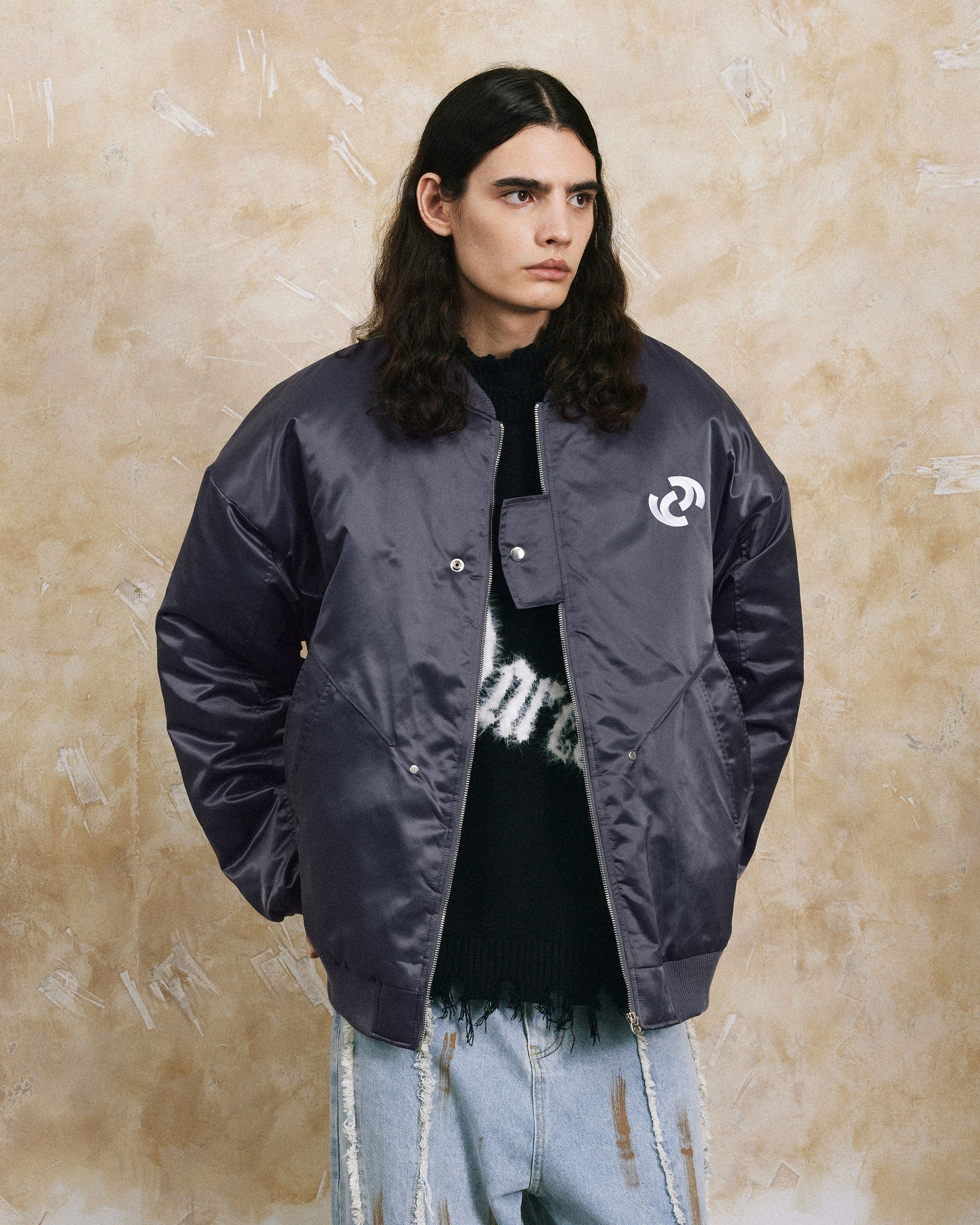 OVDY Modern Big-pocket Cotton-Padded Baseball Jacket