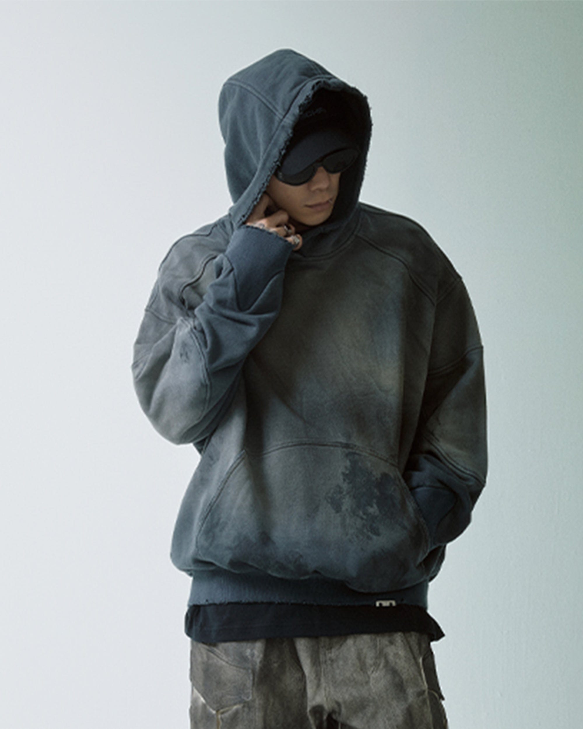 F2CE Distressed Spliced Hoodie
