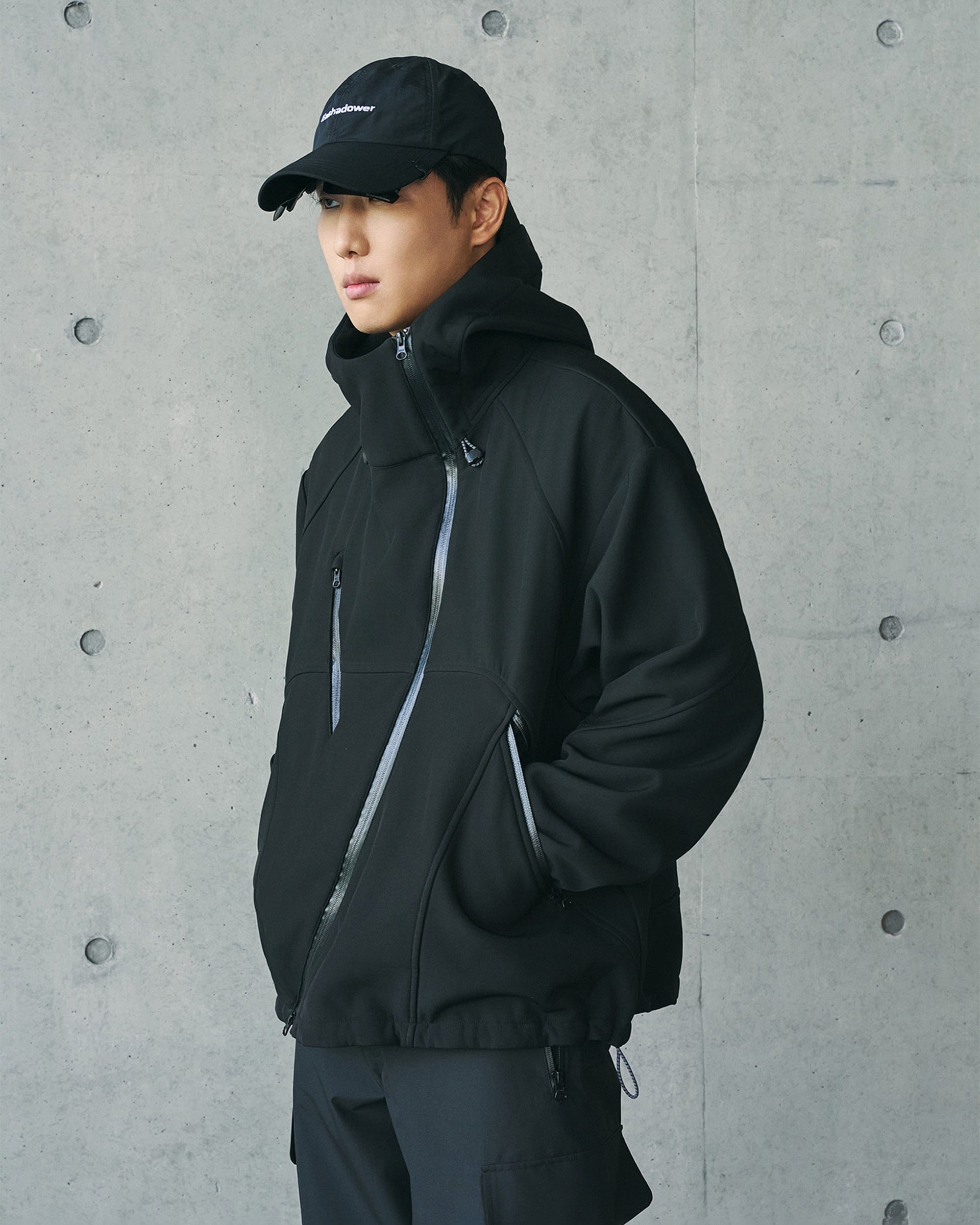 ENSHADOWER Deconstructed Asymmetrical Windbreaker