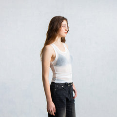 LEONSENSE Fog Tank Top White
