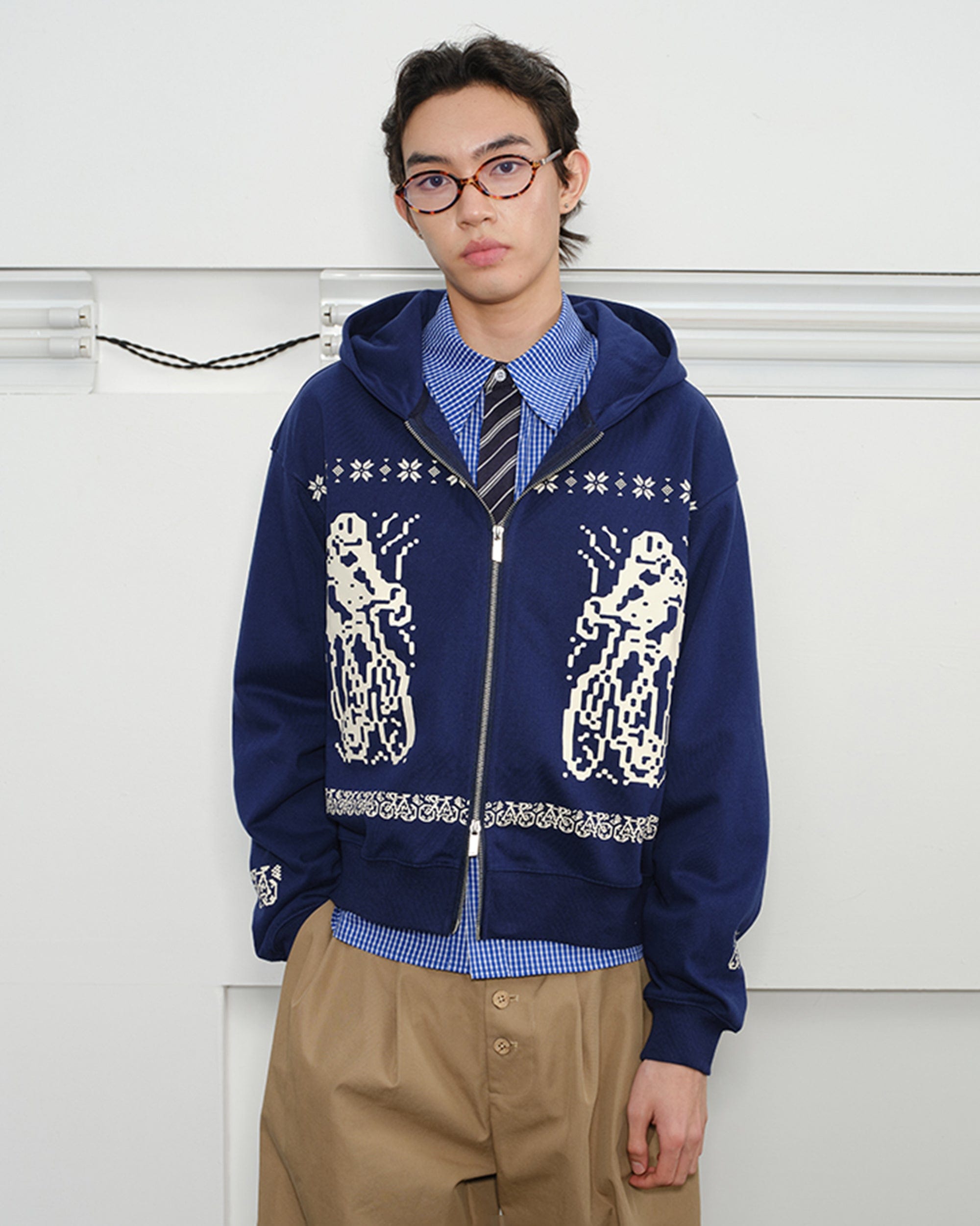 KREATE Bicycle Knitted Zip-Up Jacket