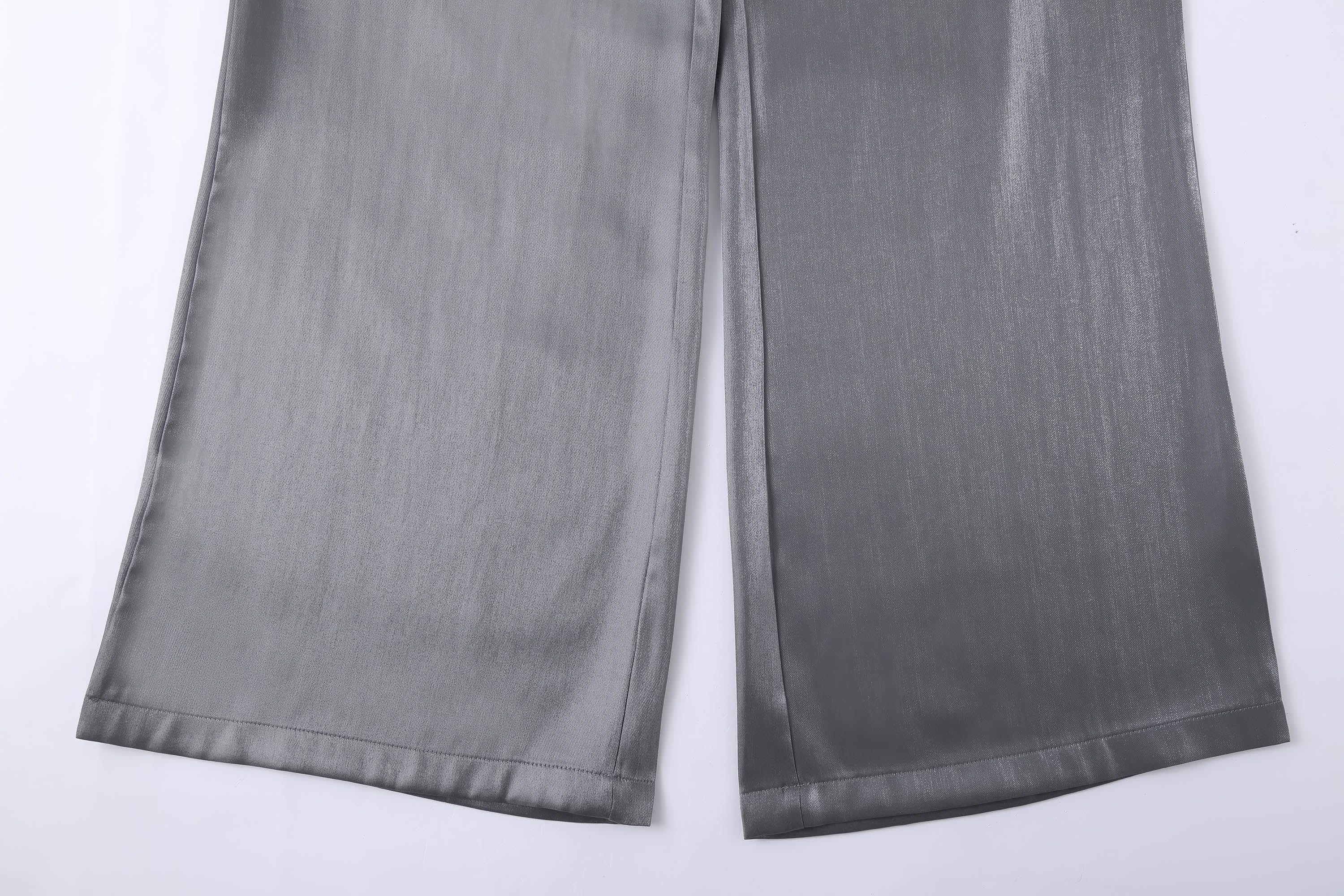 CLP The Liquid Silver Wide-Leg Pants