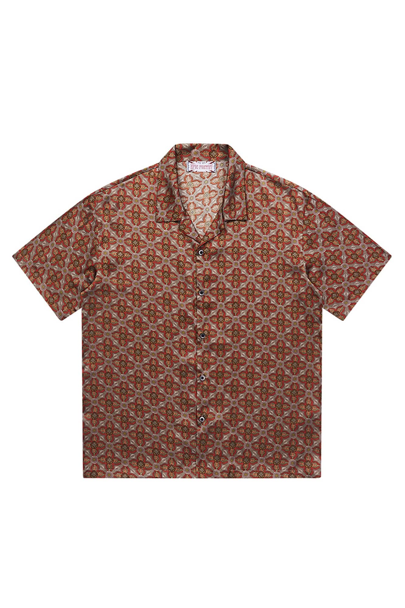 EPIC POETRY Medieval Tile Cuban Half Shirt
