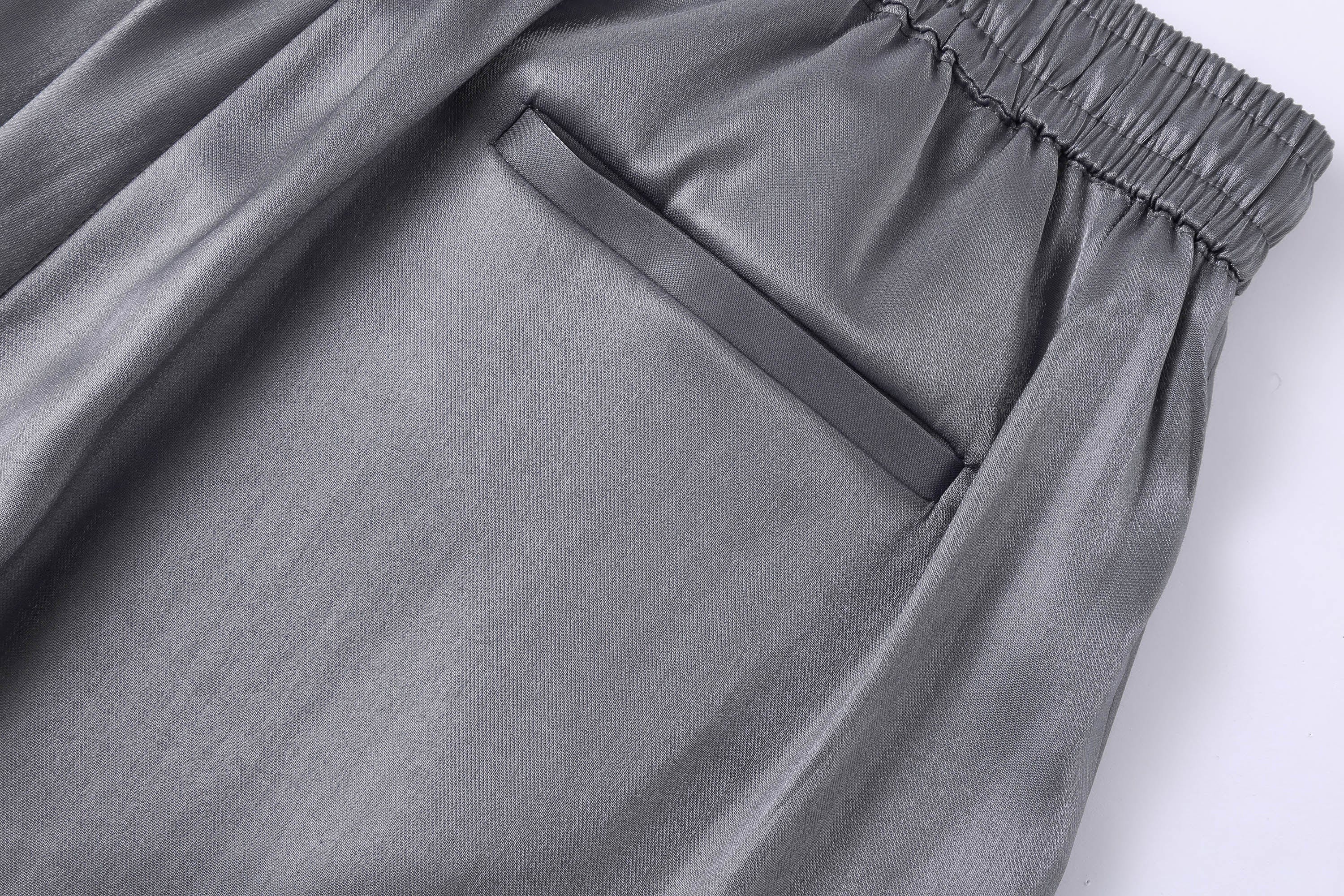 CLP The Liquid Silver Wide-Leg Pants