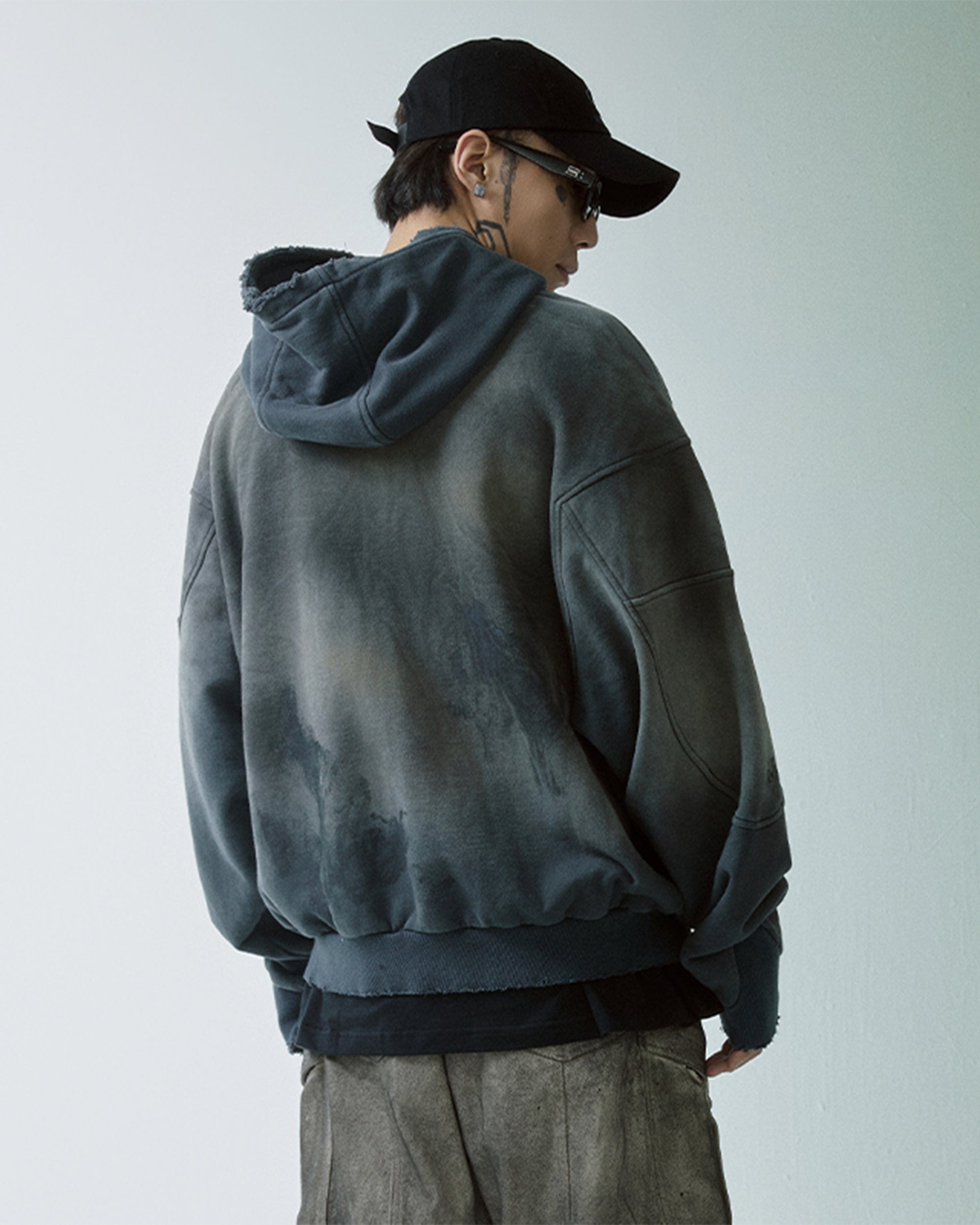 F2CE Distressed Spliced Hoodie
