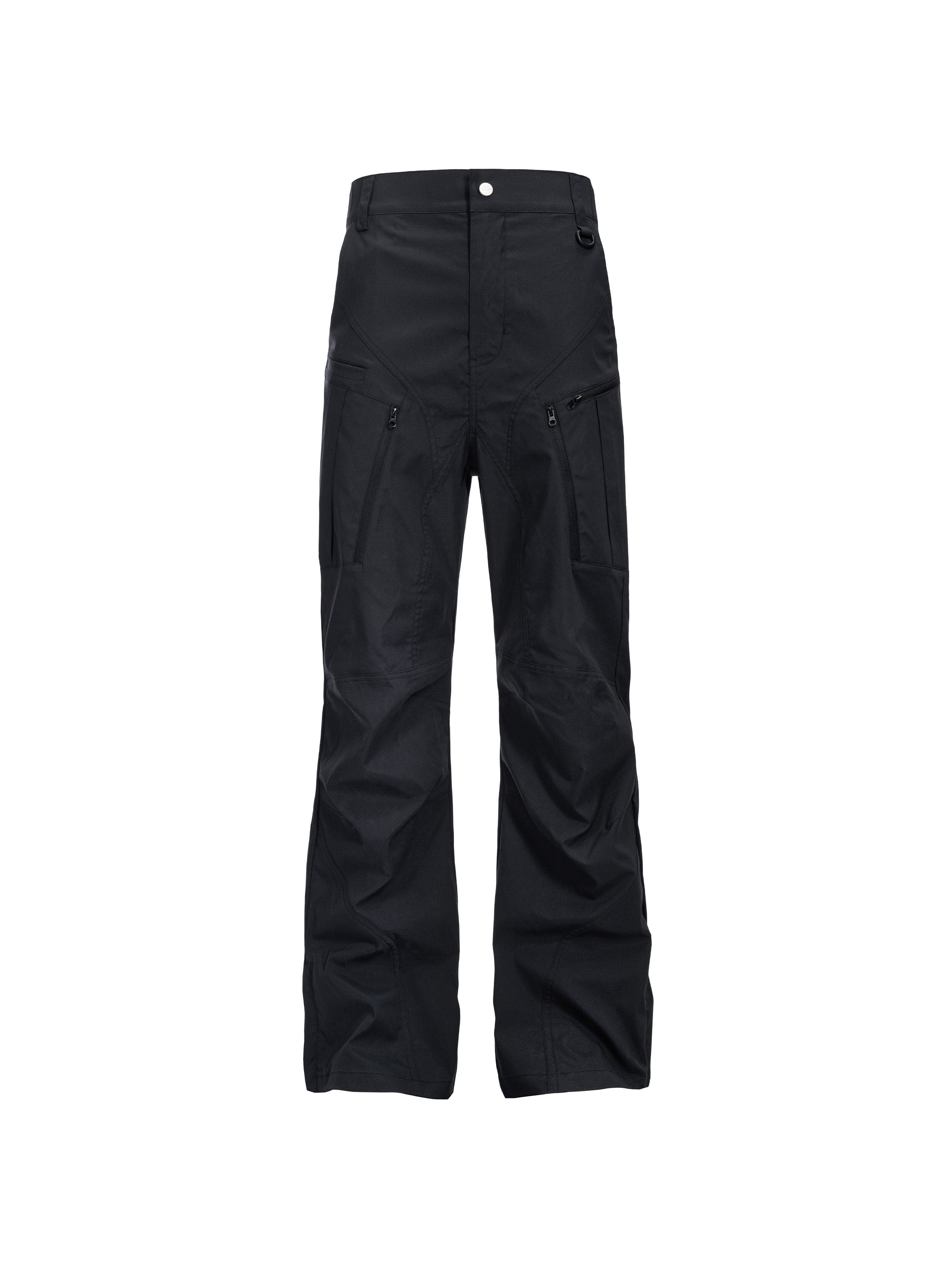 CATSSTAC Tech Paneled Zipper Pockets Elastic Waist Pants