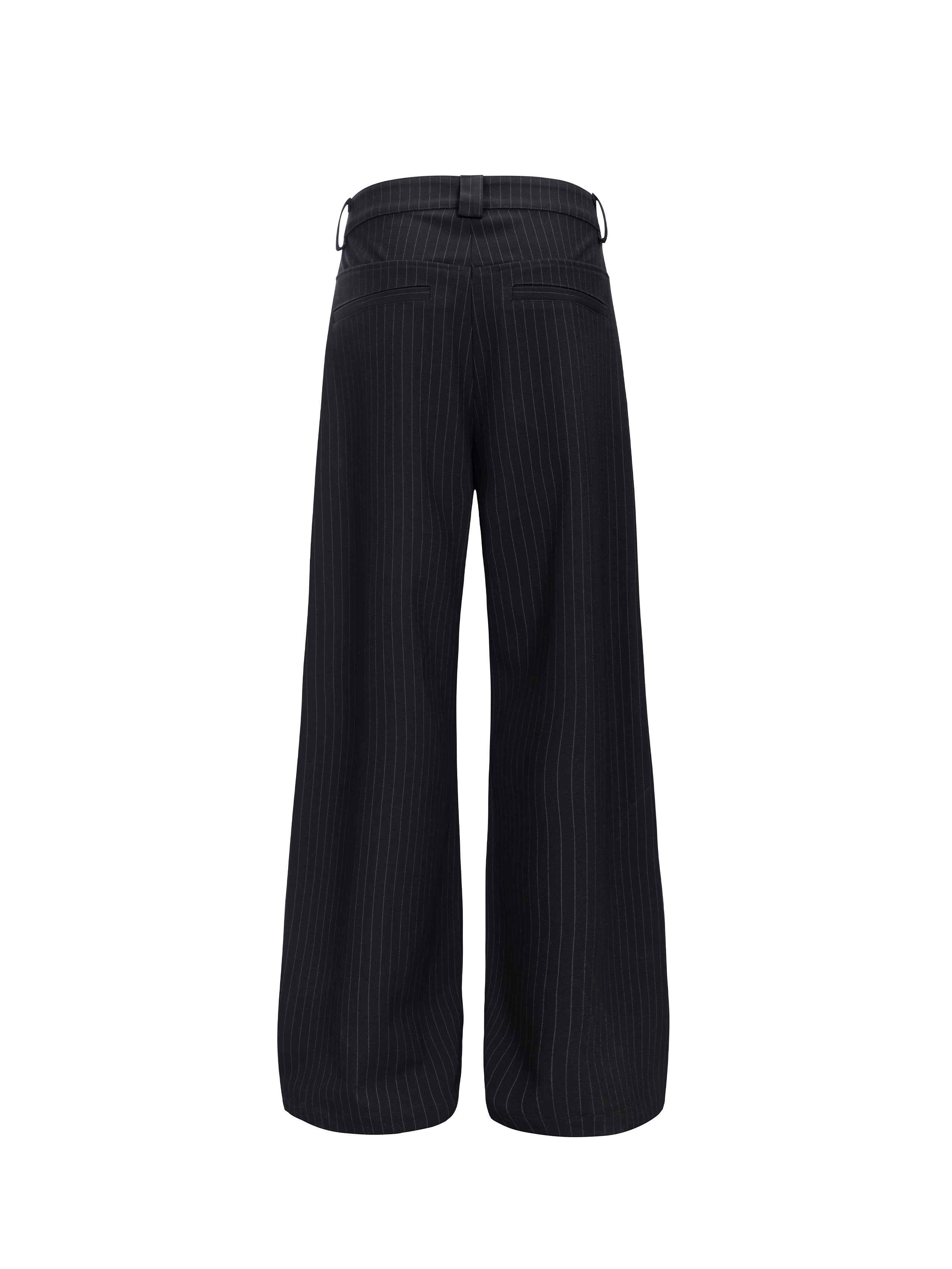 CATSSTAC Classic Pinstripe Wide-Leg Pants