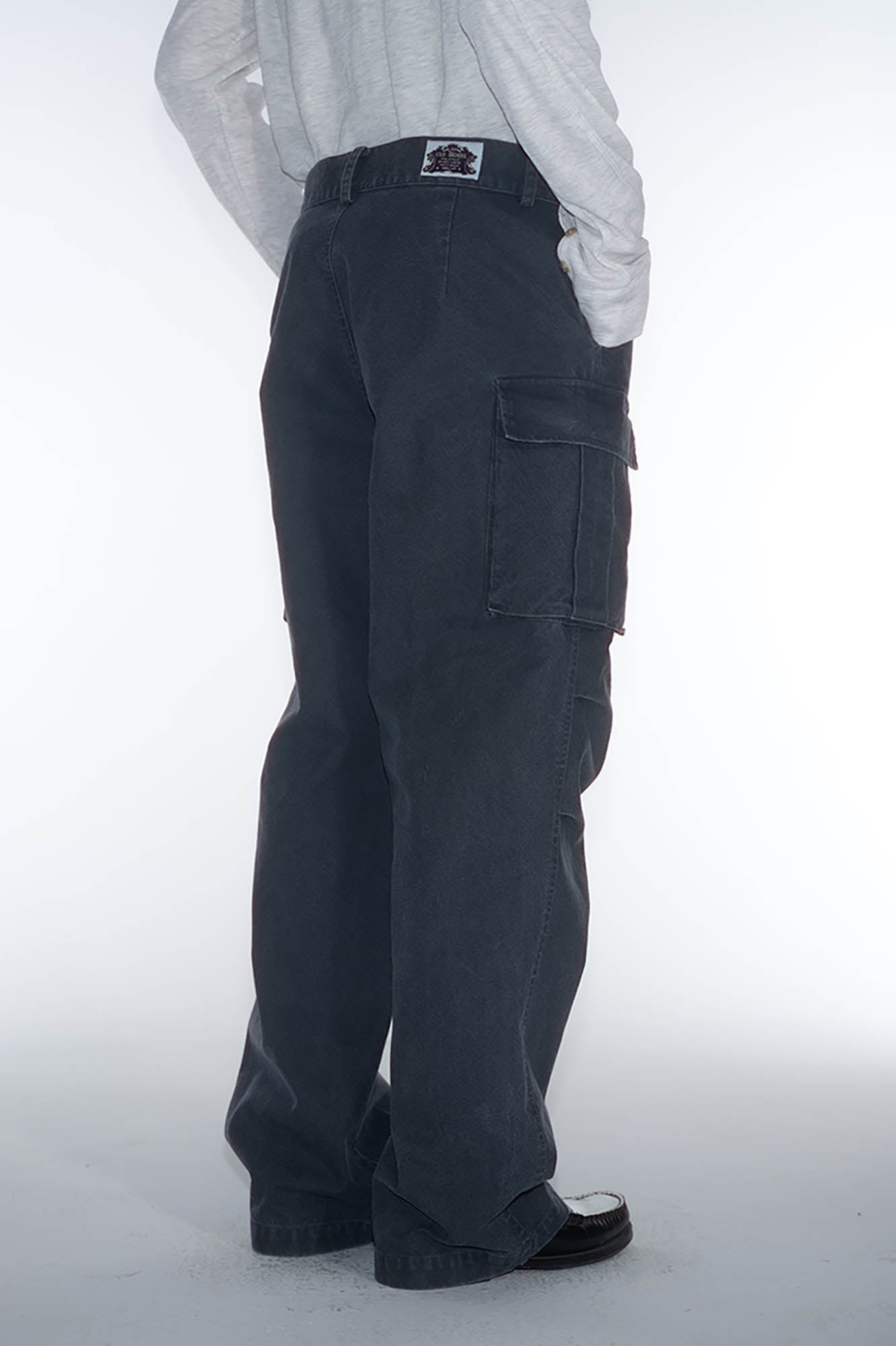 TRECLUB Utility Canvas Straight-Leg Pants