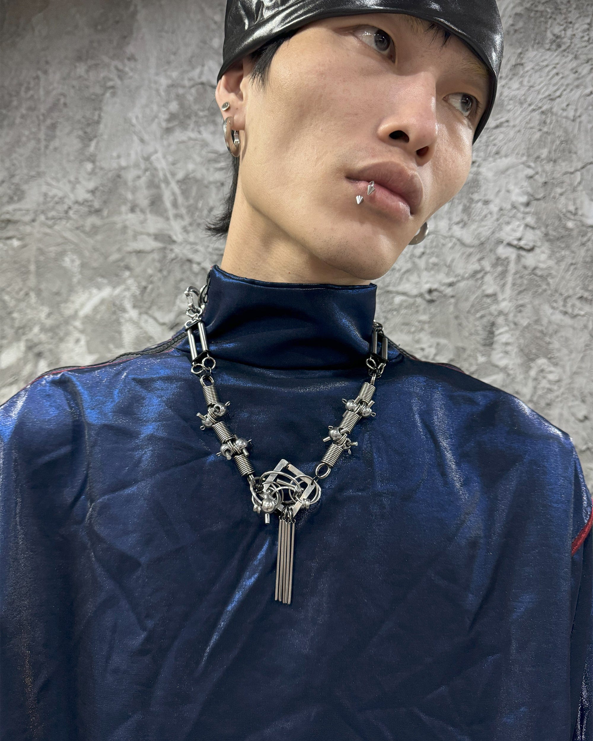 ILLUSORY Ex Machina Adjustable Tassels Rivet Necklace