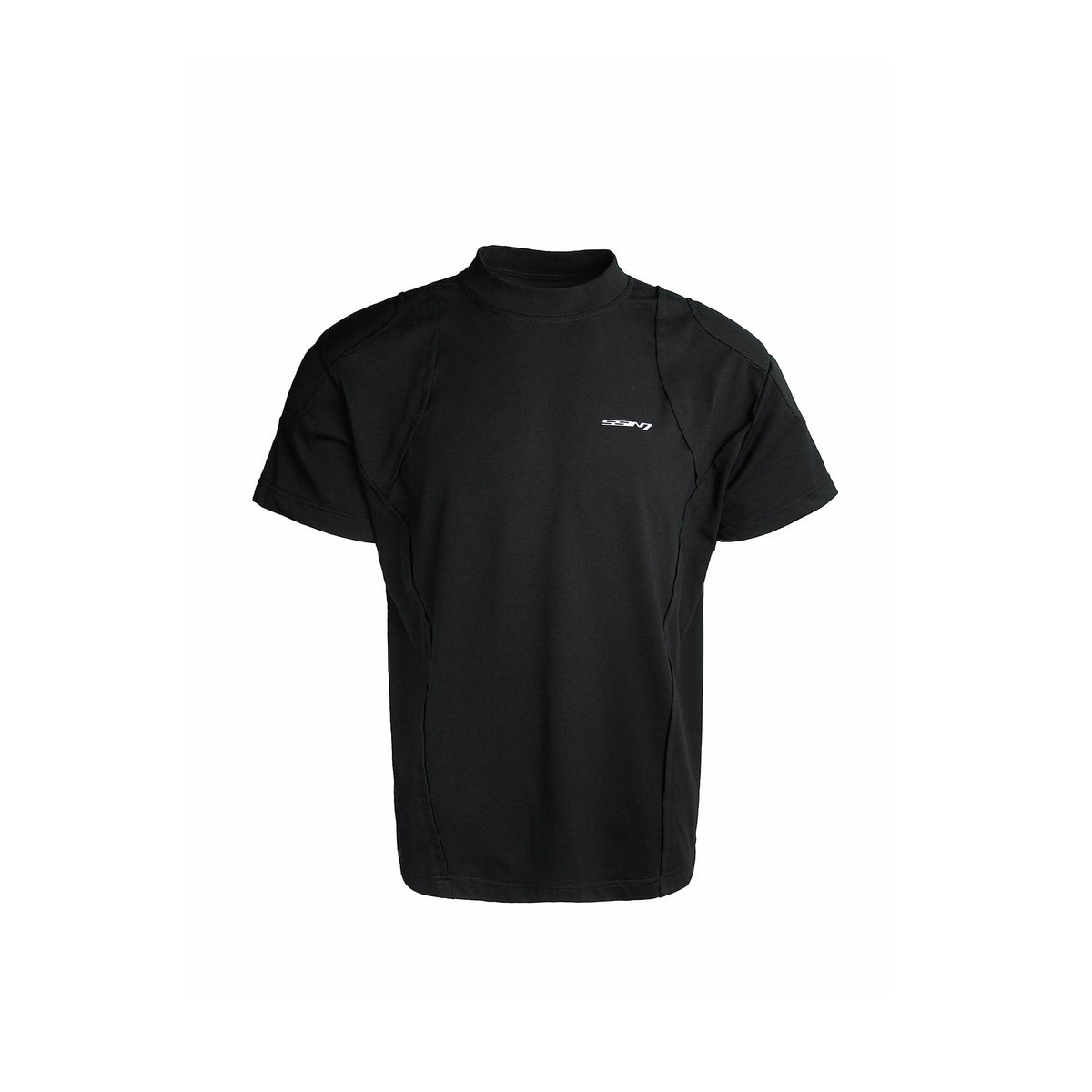 SSIN7 Spliced Padded Shoulder Mock T-Shirt
