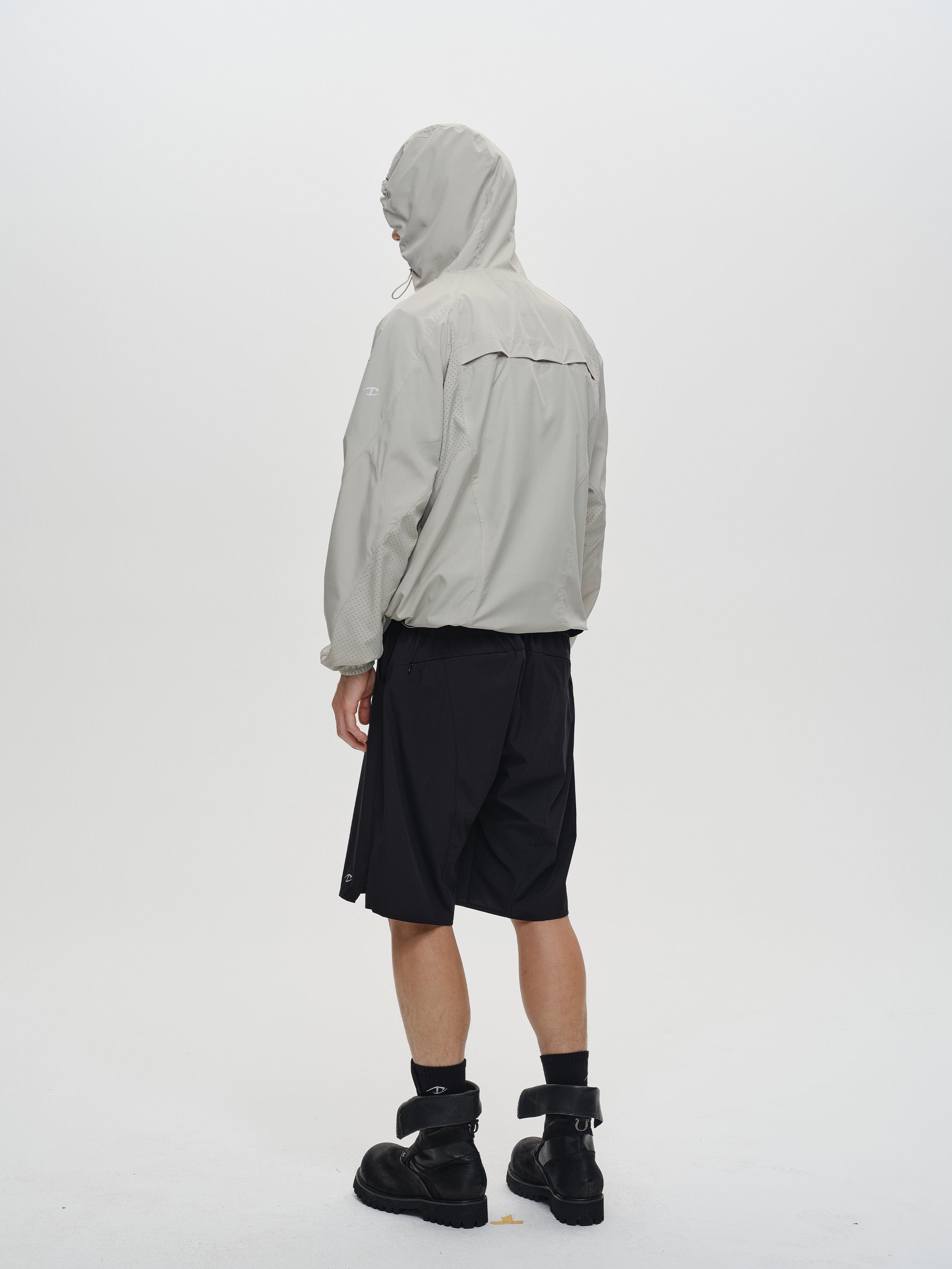 CATSSTAC Spliced Laser-Perforated Waterproof UV Production Hooded Jacket