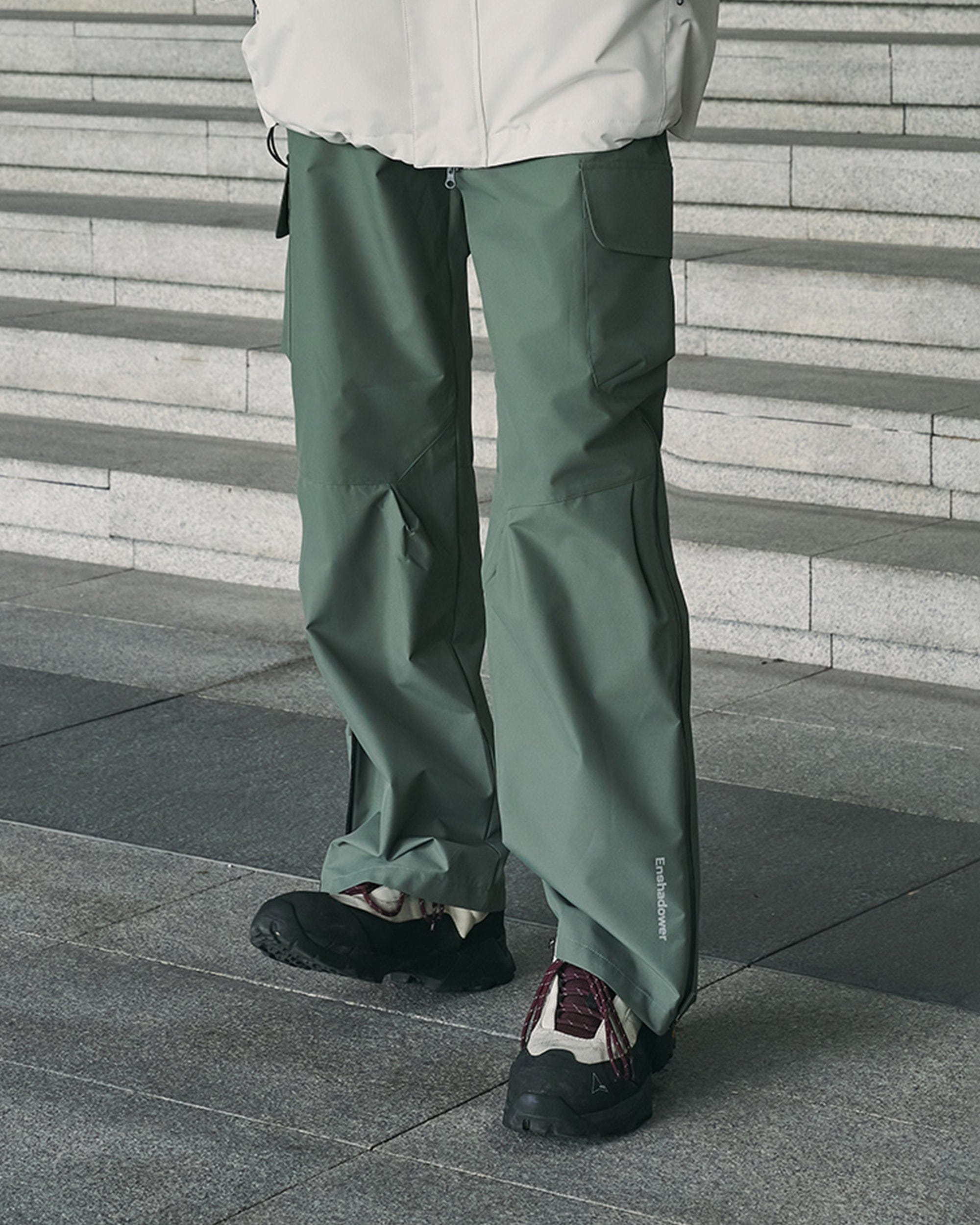 ENSHADOWER Waterproof Pleated Spliced Multi-pocket Pants