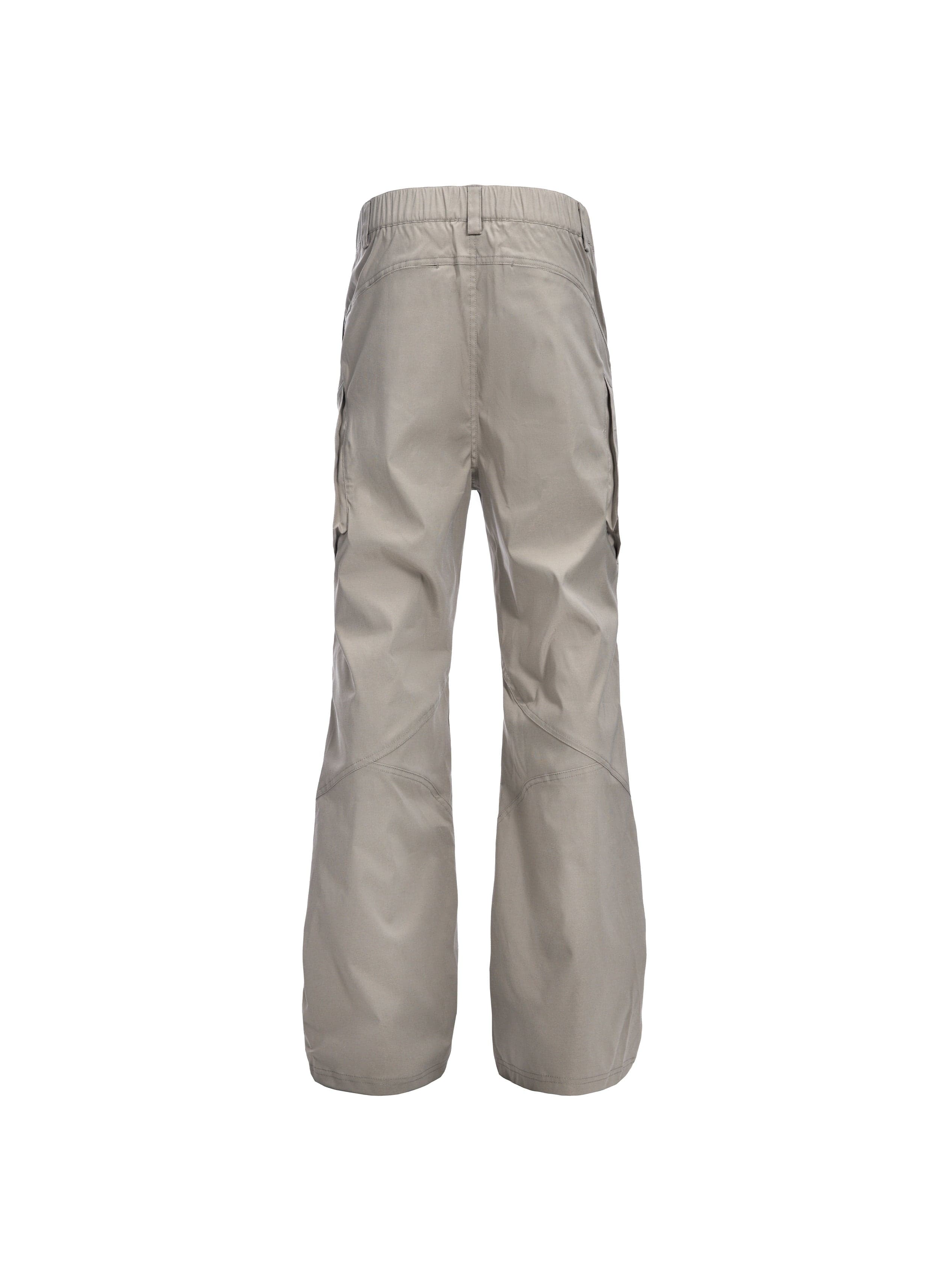 CATSSTAC Tech Paneled Zipper Pockets Elastic Waist Pants