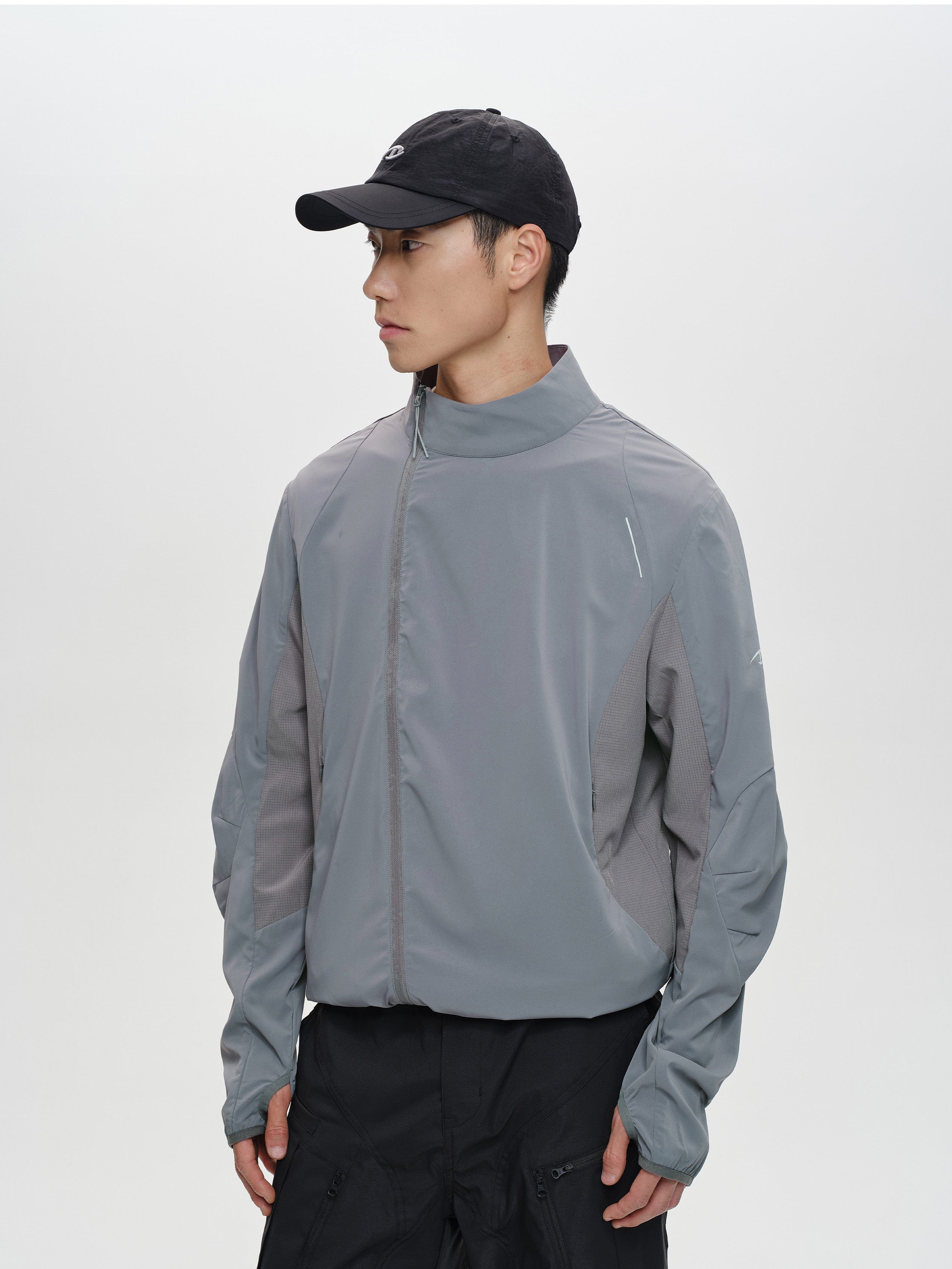 CATSSTAC Asym Zip Stand-Collar Quick-Dry UV Protection Jacket