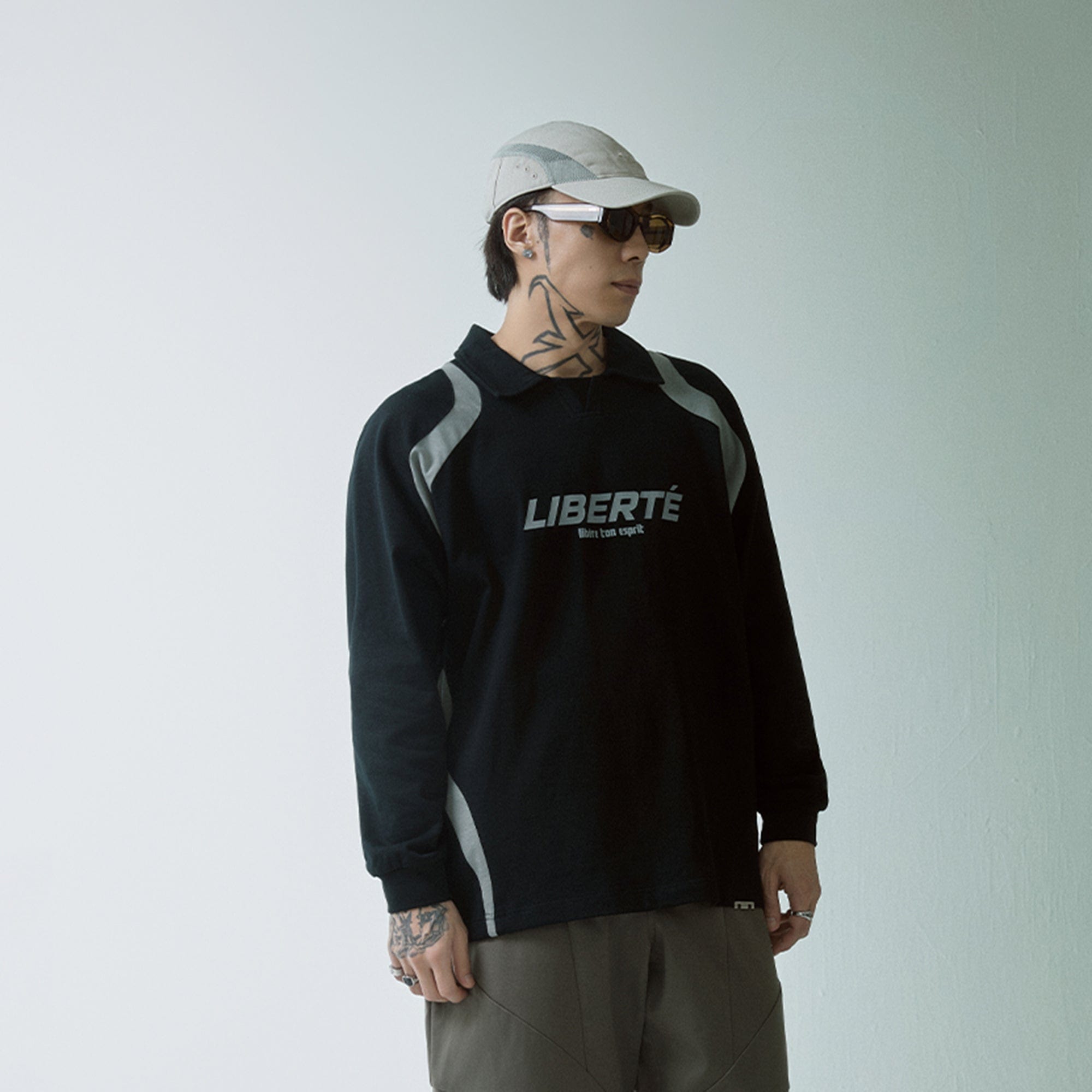 F2CE Retro Deconstructed Raglan Long-Sleeve Tee