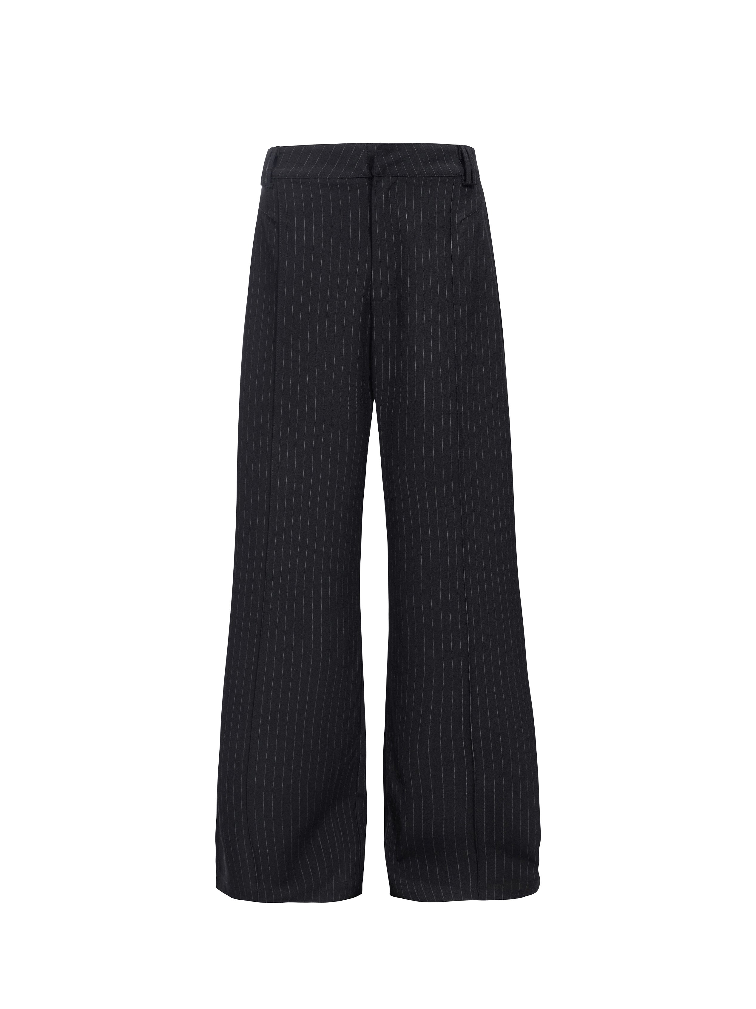 CATSSTAC Classic Pinstripe Wide-Leg Pants