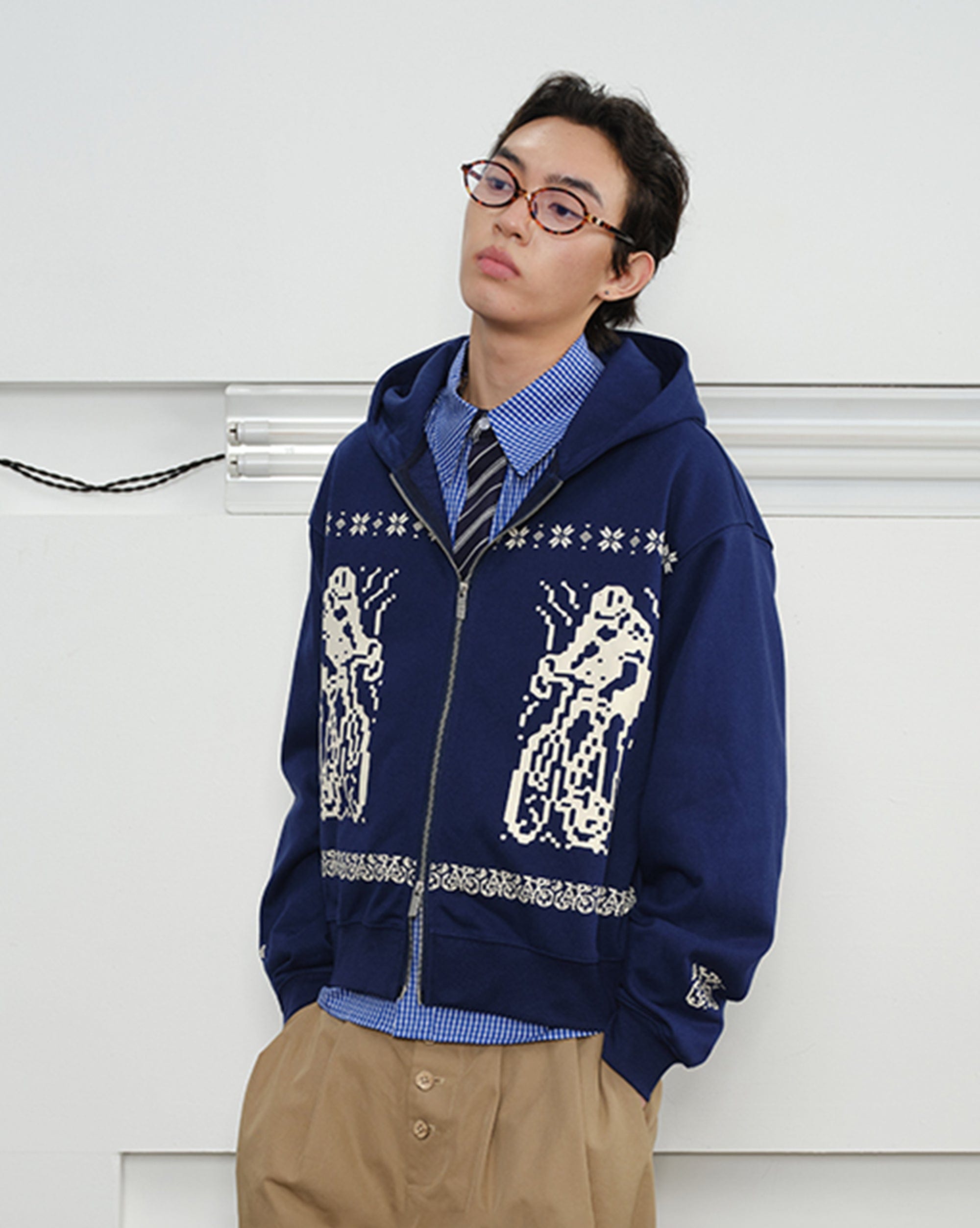 KREATE Bicycle Knitted Zip-Up Jacket