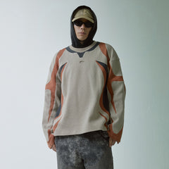 F2CE Modern Deconstructed Waffle Sweatshirt