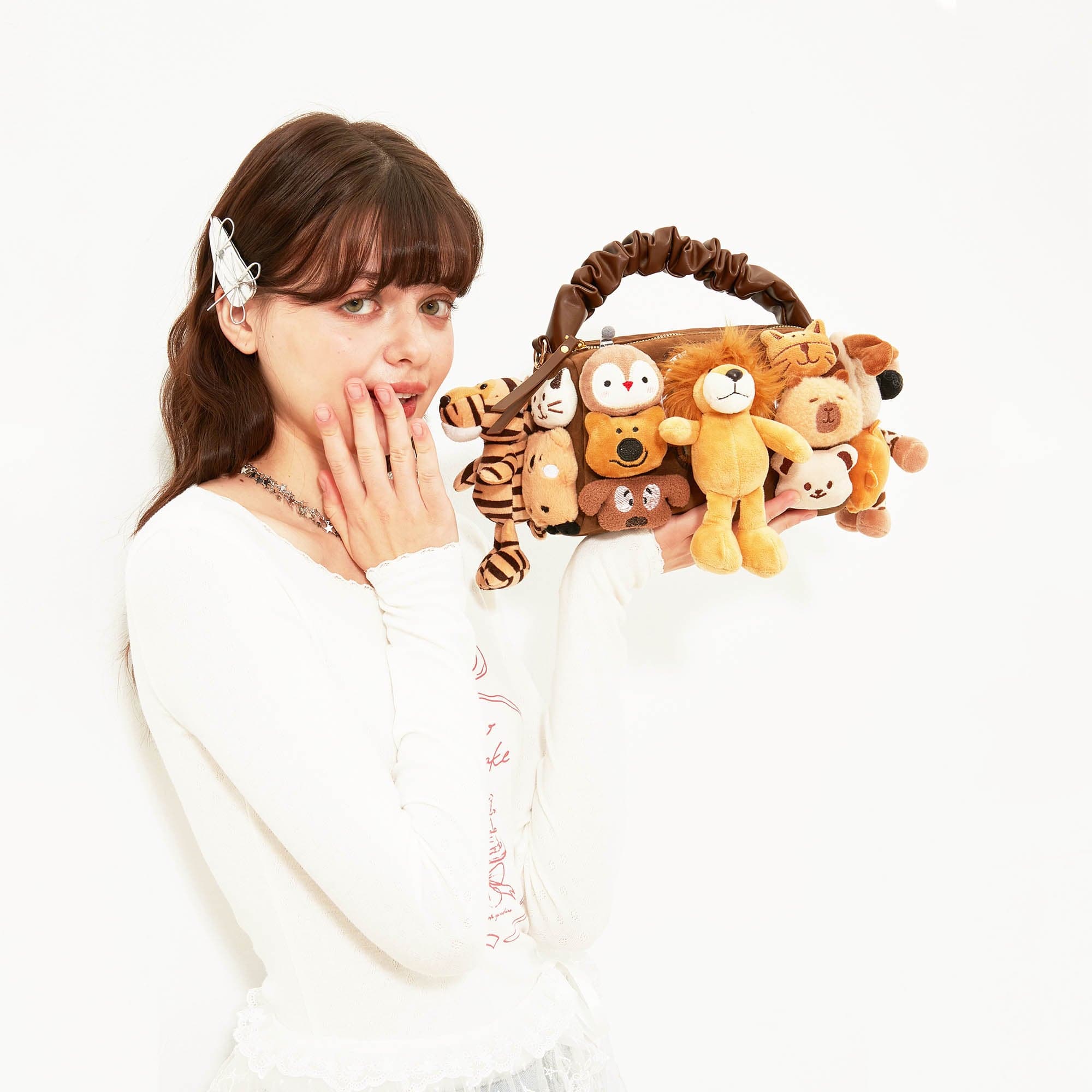 BLING BOX Stuffed Toy Handle Bag