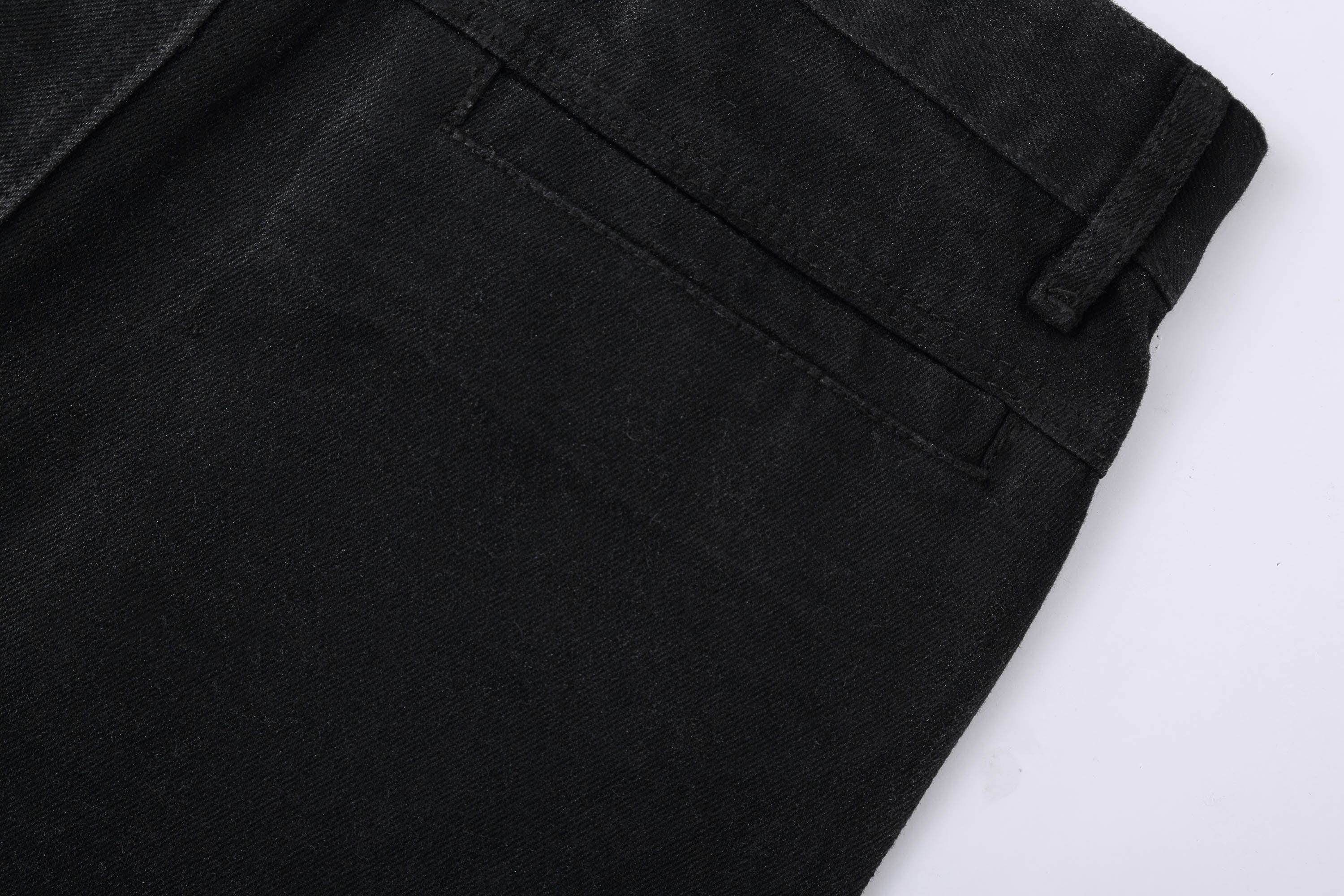CLP Retro Frayed Slim Fit Flared Jeans
