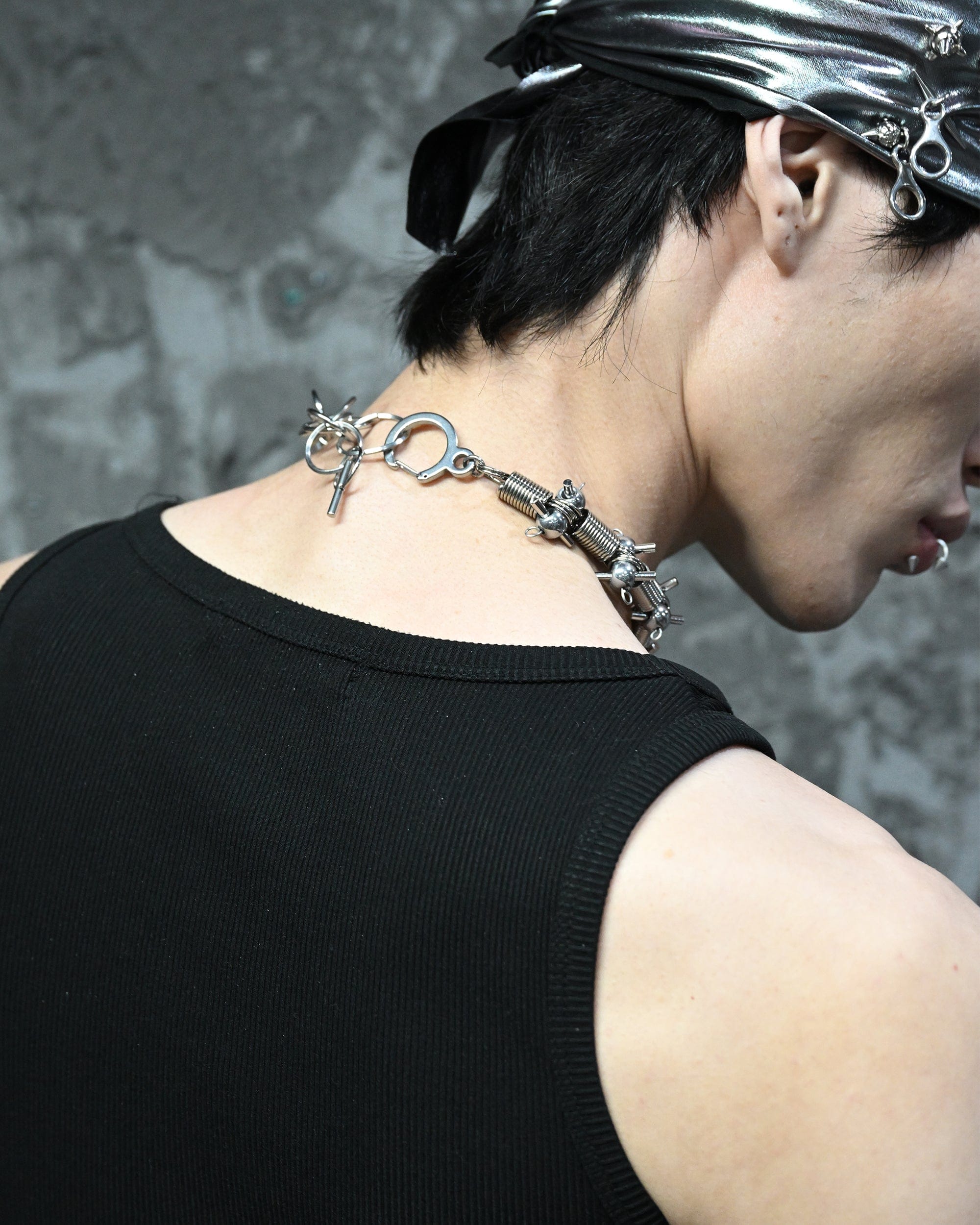 ILLUSORY Ex Machina Adjustable Tassels Rivet Necklace