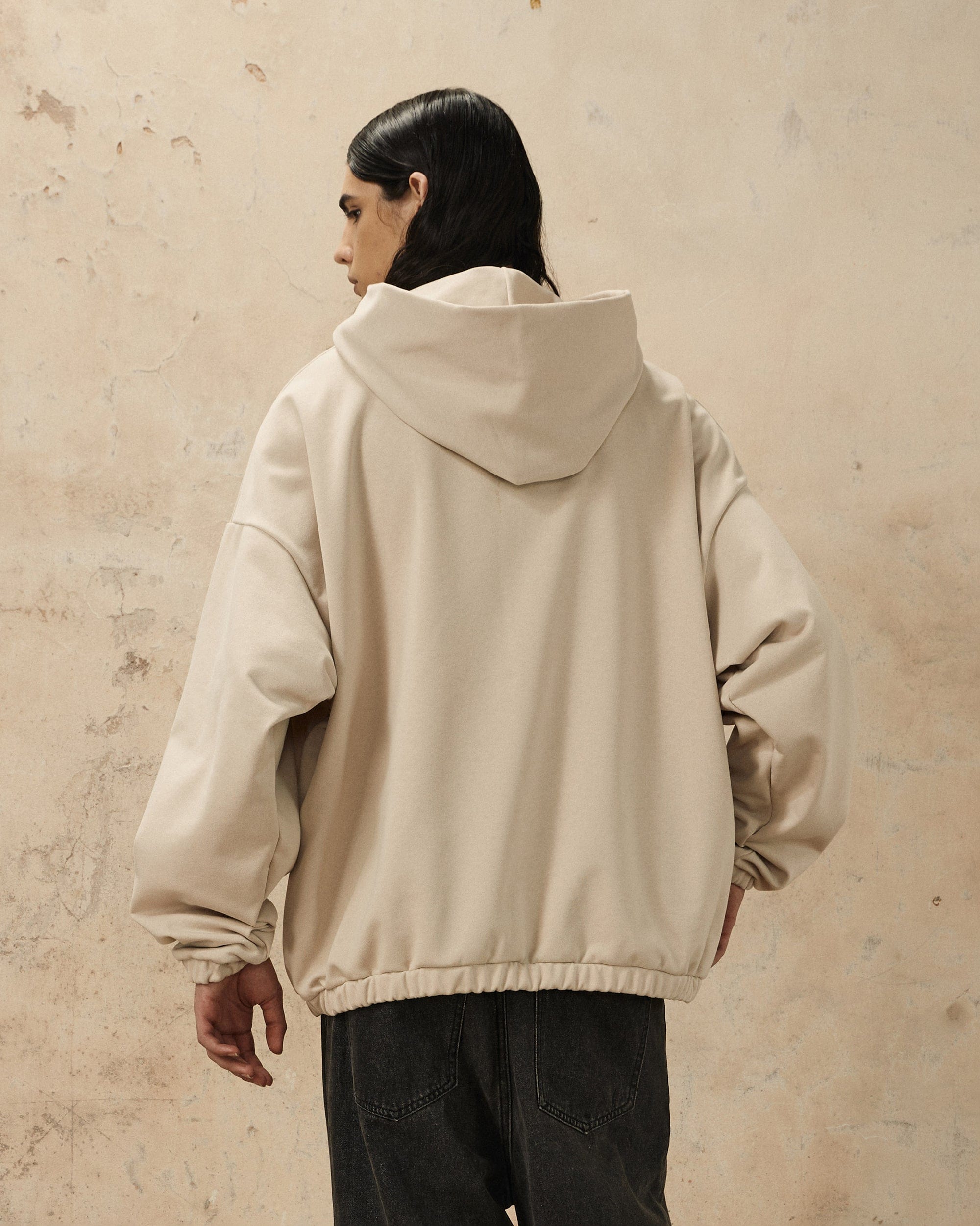 OVDY Star Embroidery Punk Zip-Up Hoodie