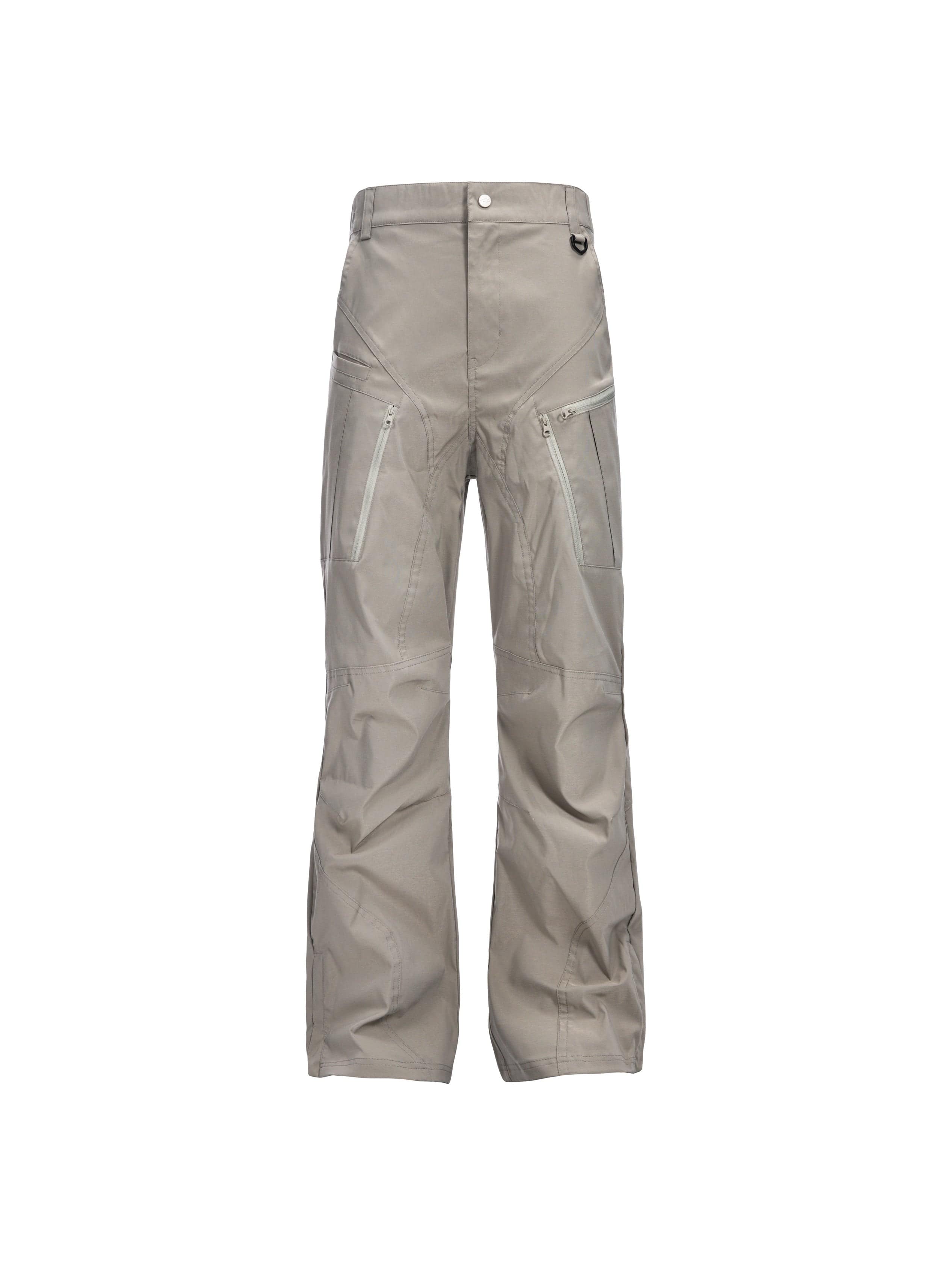 CATSSTAC Tech Paneled Zipper Pockets Elastic Waist Pants