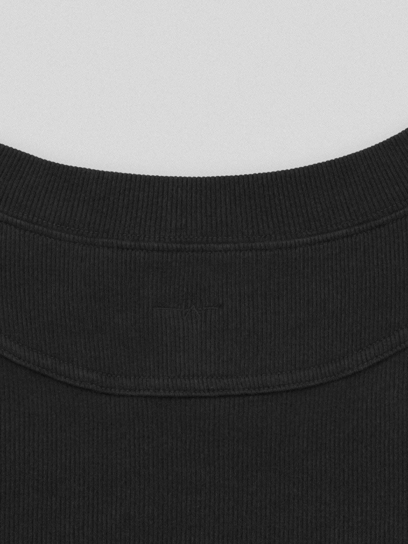 UNDERWATER Distressed Deconstructed Light Sweatshirt Black