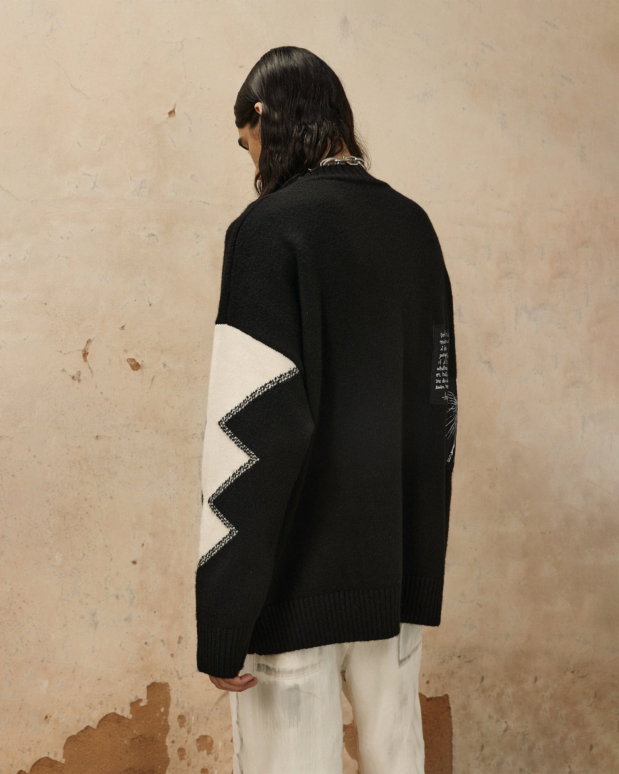 OVDY Color-Blocked Patchwork Sweater
