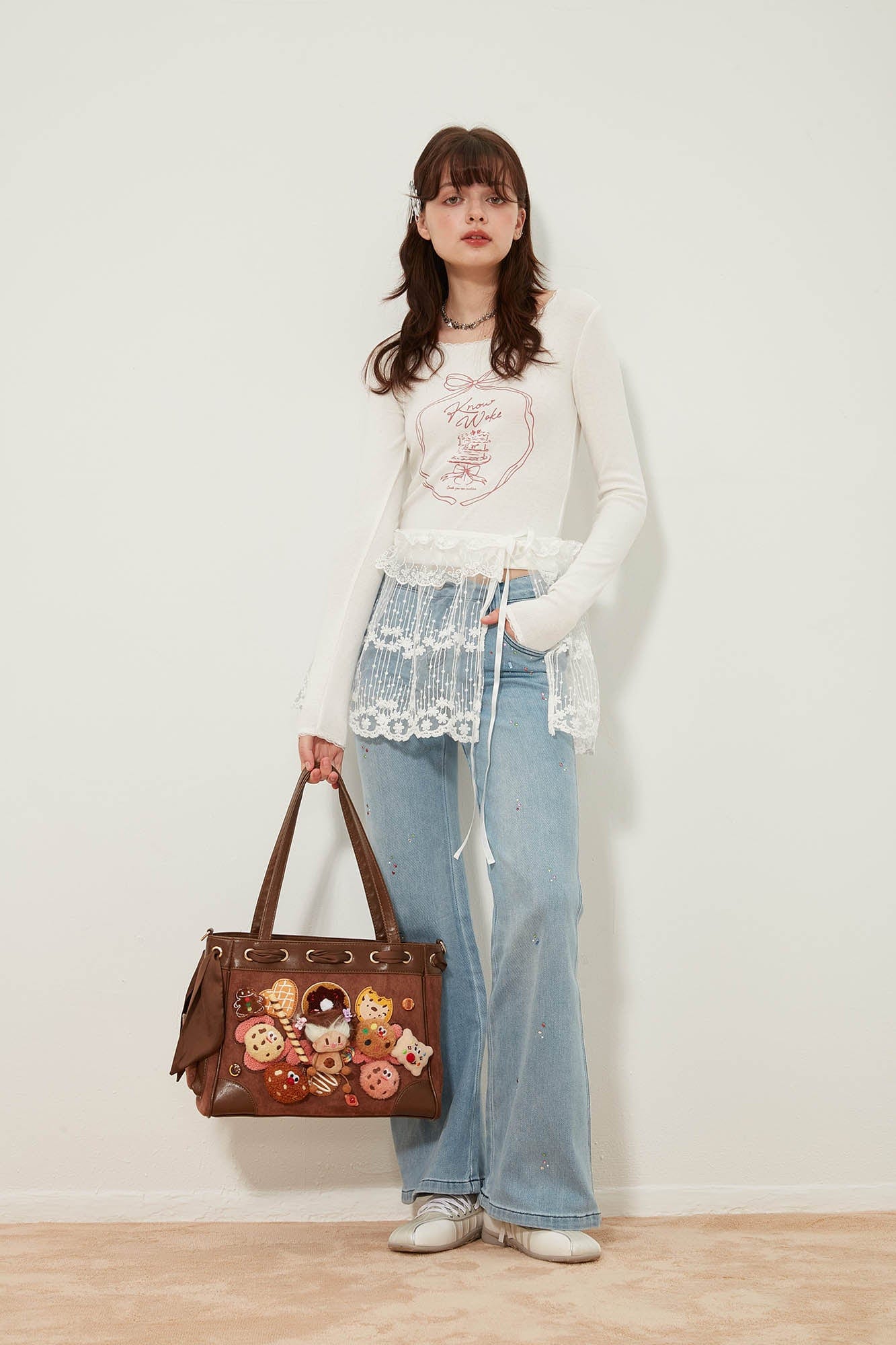 BLING BOX Plush Doll Drawstring Tote Bag