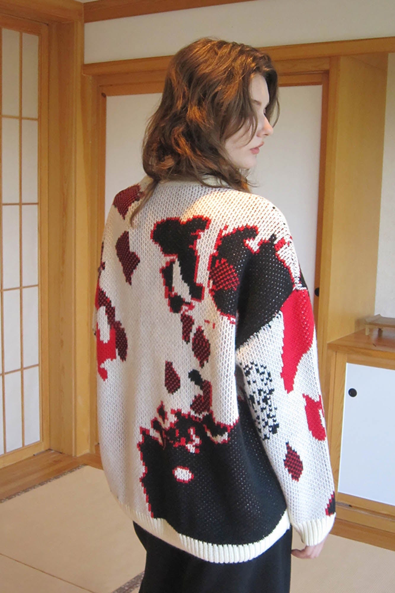 MIICHOUS Annan Lake Abstract Crewneck Sweater