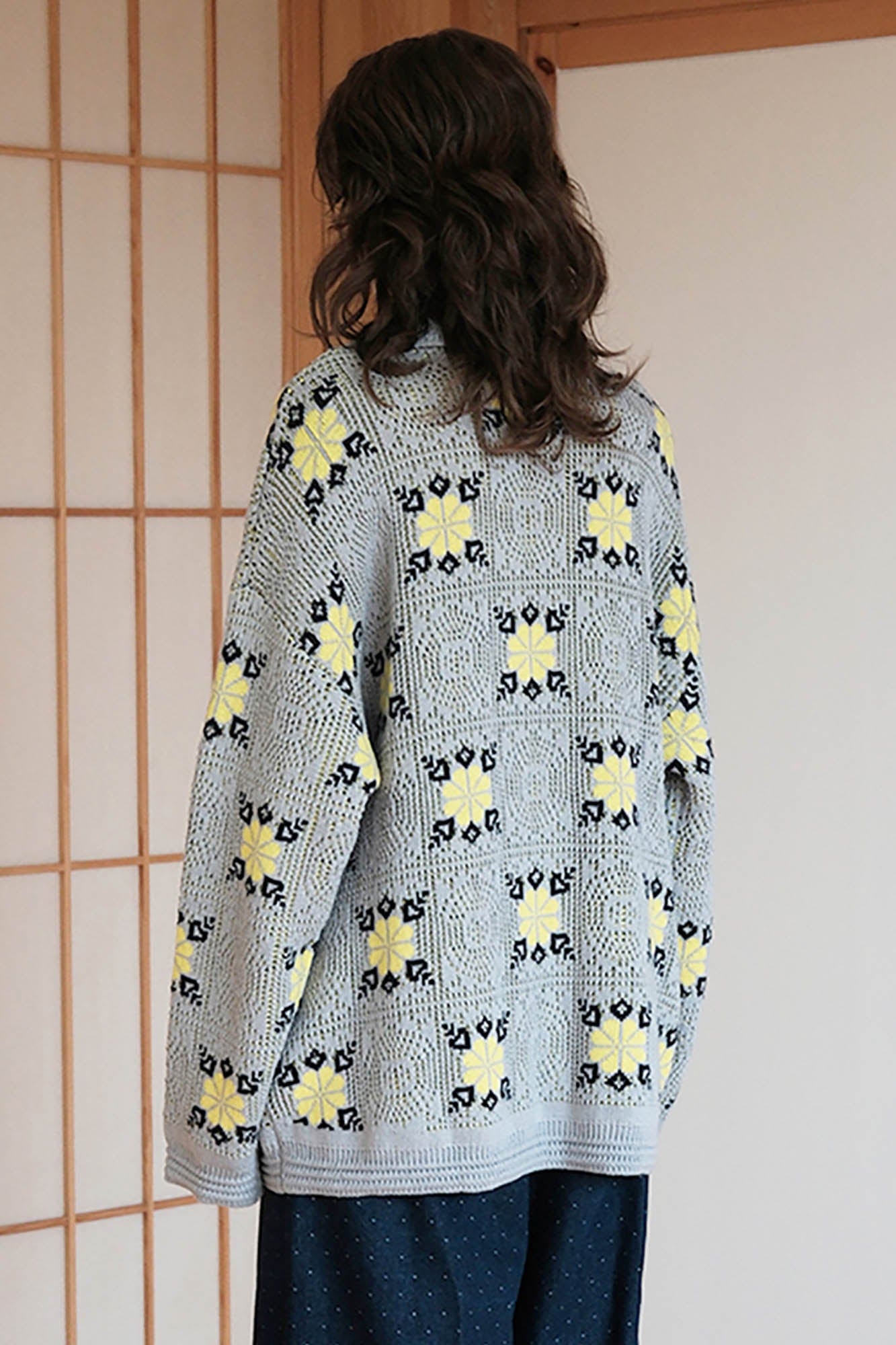 MIICHOUS Edelweiss Knit Button-Up Cardigan